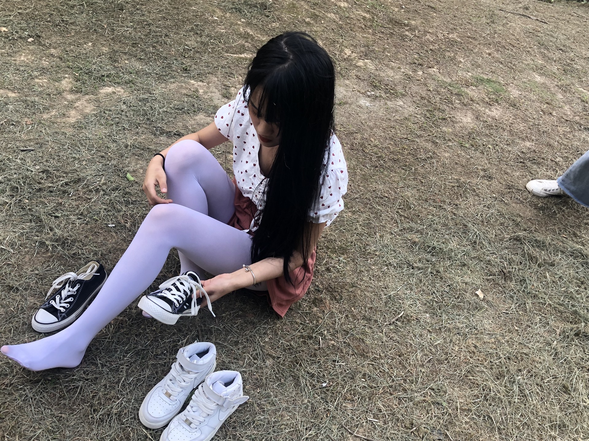 《学姐换鞋全过程+2个视频》作品图