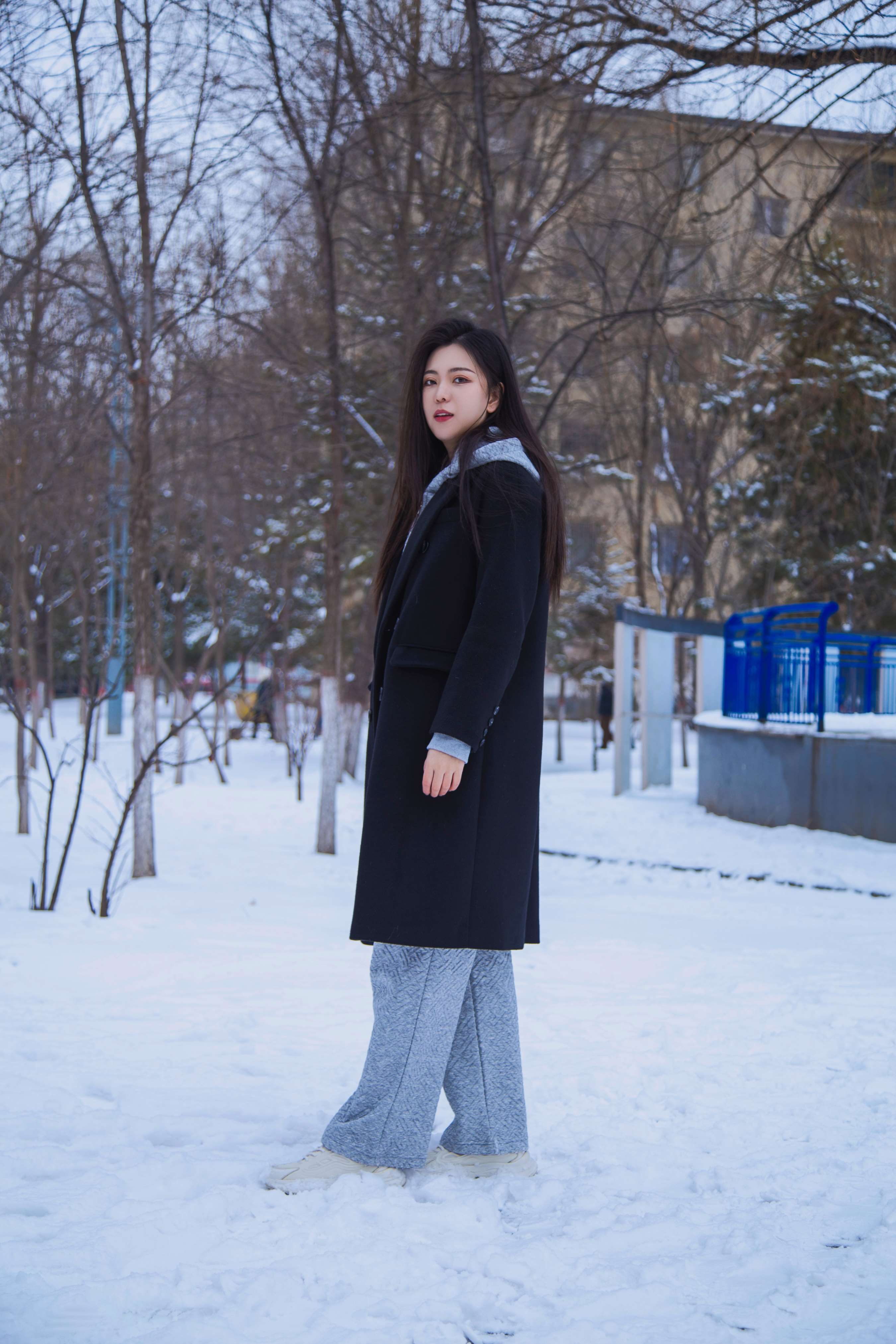 《踏雪无痕 首次雪景拍摄，天寒地冻》作品图