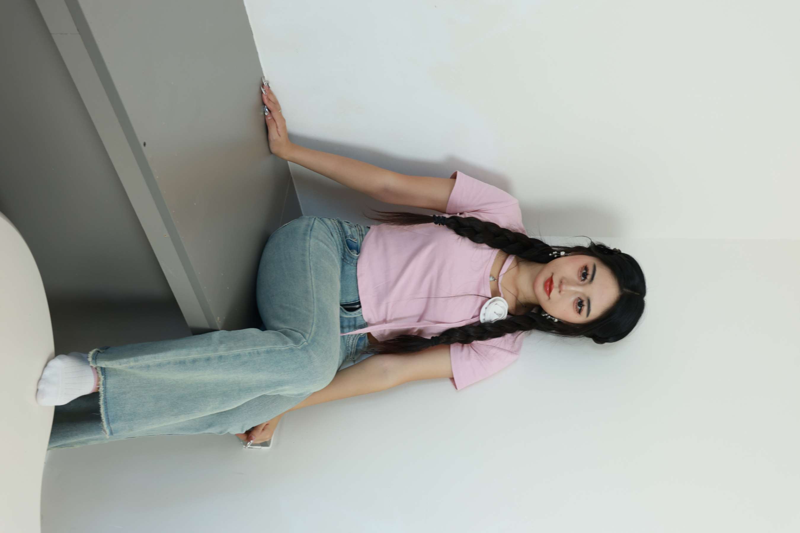 《涵涵-牛仔の棉袜、嫩足》作品图