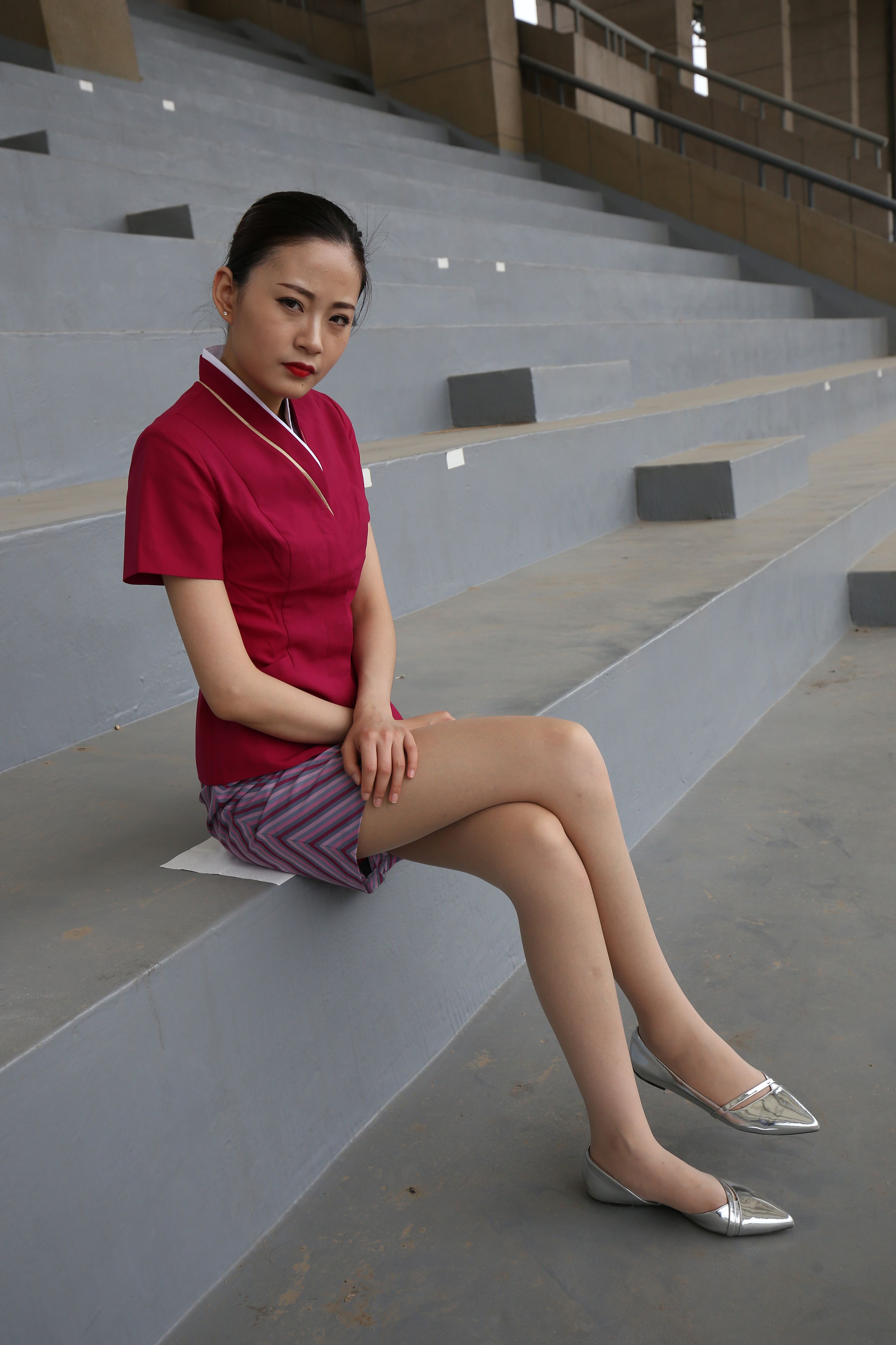 《学院空姐制服丝脚下》作品图