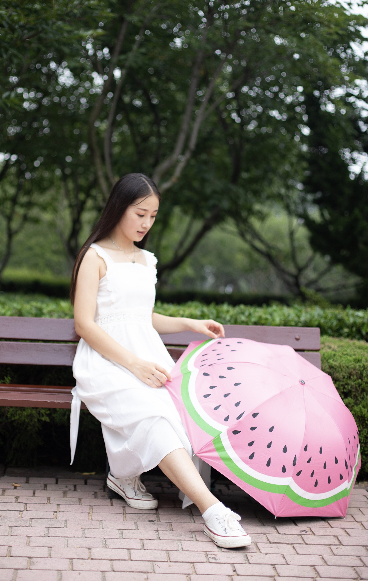 《长白裙の帆布鞋棉袜脚【套图+视频1个】》作品图