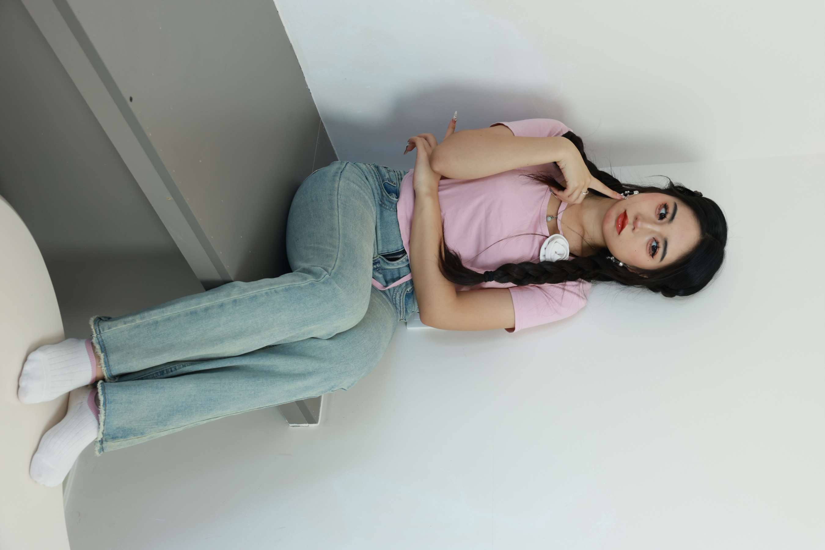 《涵涵-牛仔の棉袜、嫩足》作品图