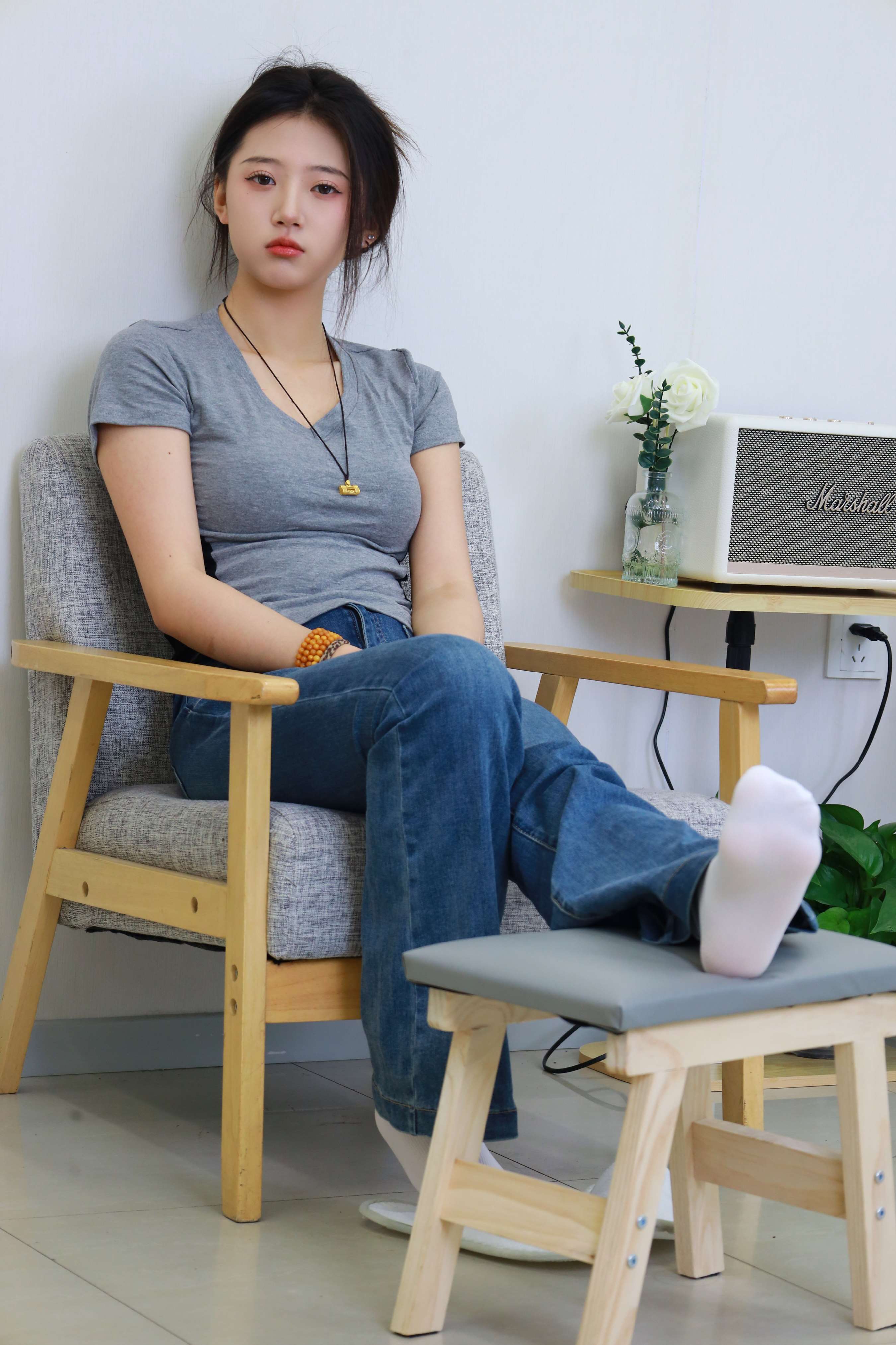 《子涵 棉袜、短肉丝、裸足》作品图