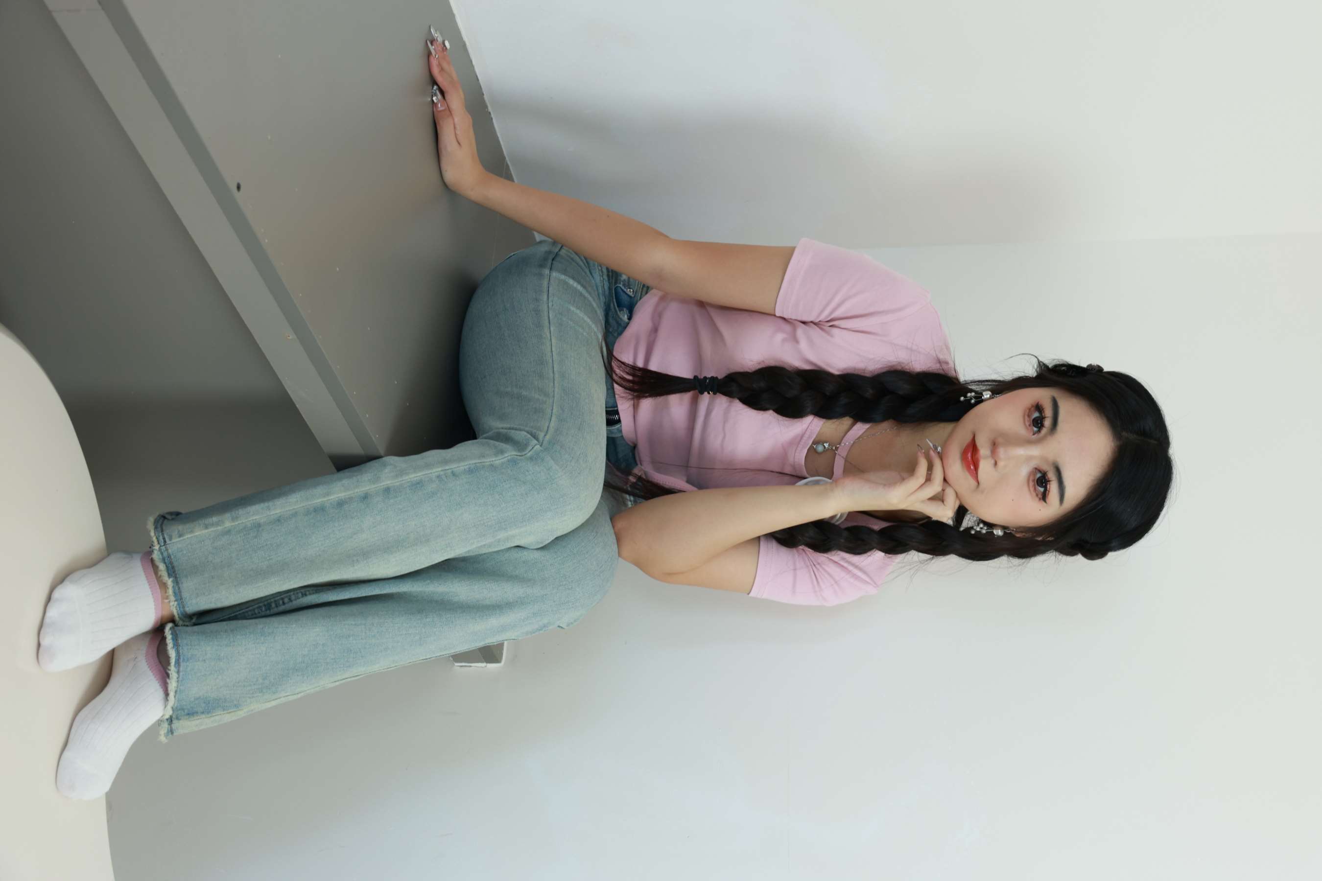 《涵涵-牛仔の棉袜、嫩足》作品图