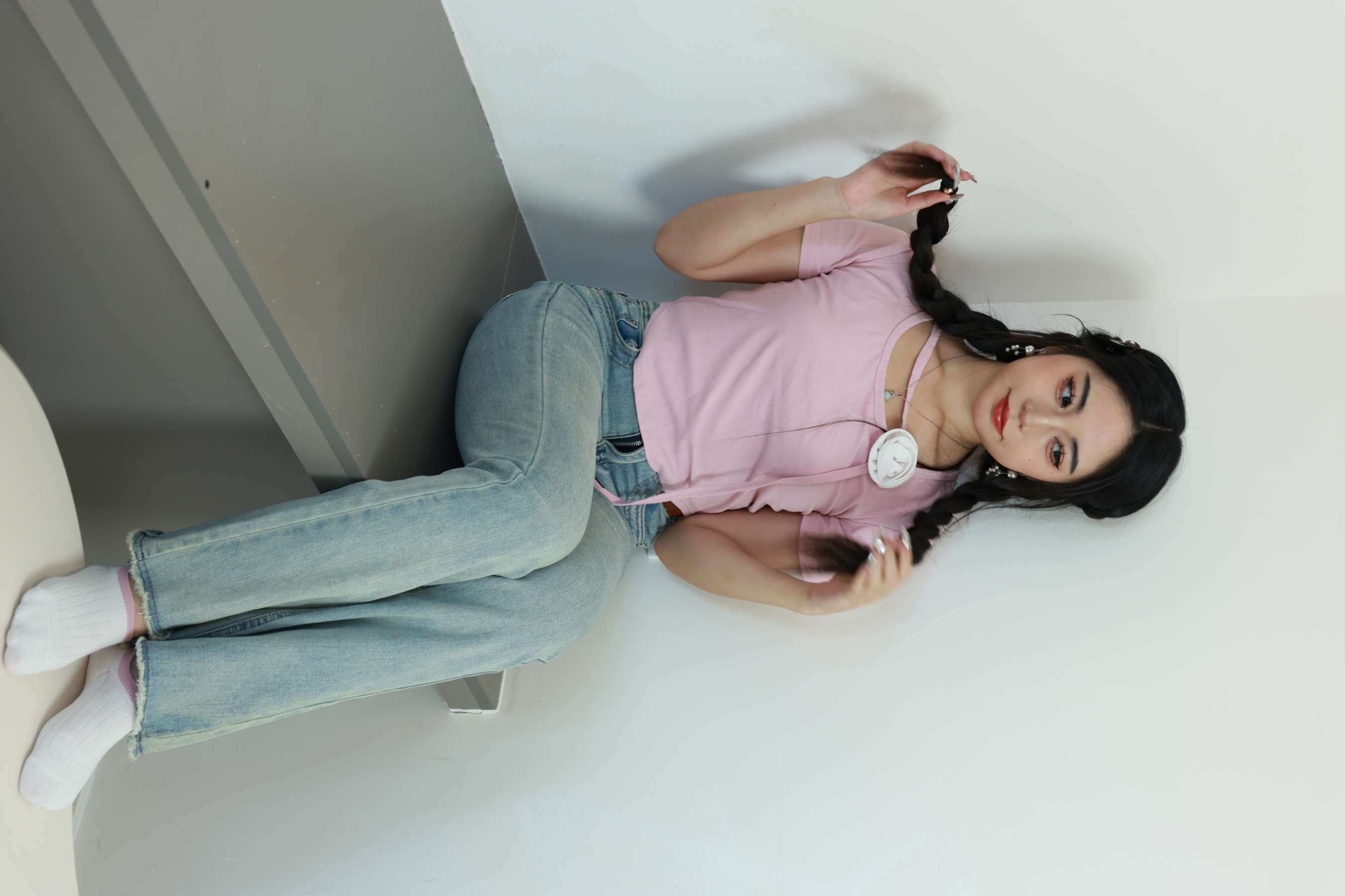 《涵涵-牛仔の棉袜、嫩足》作品图