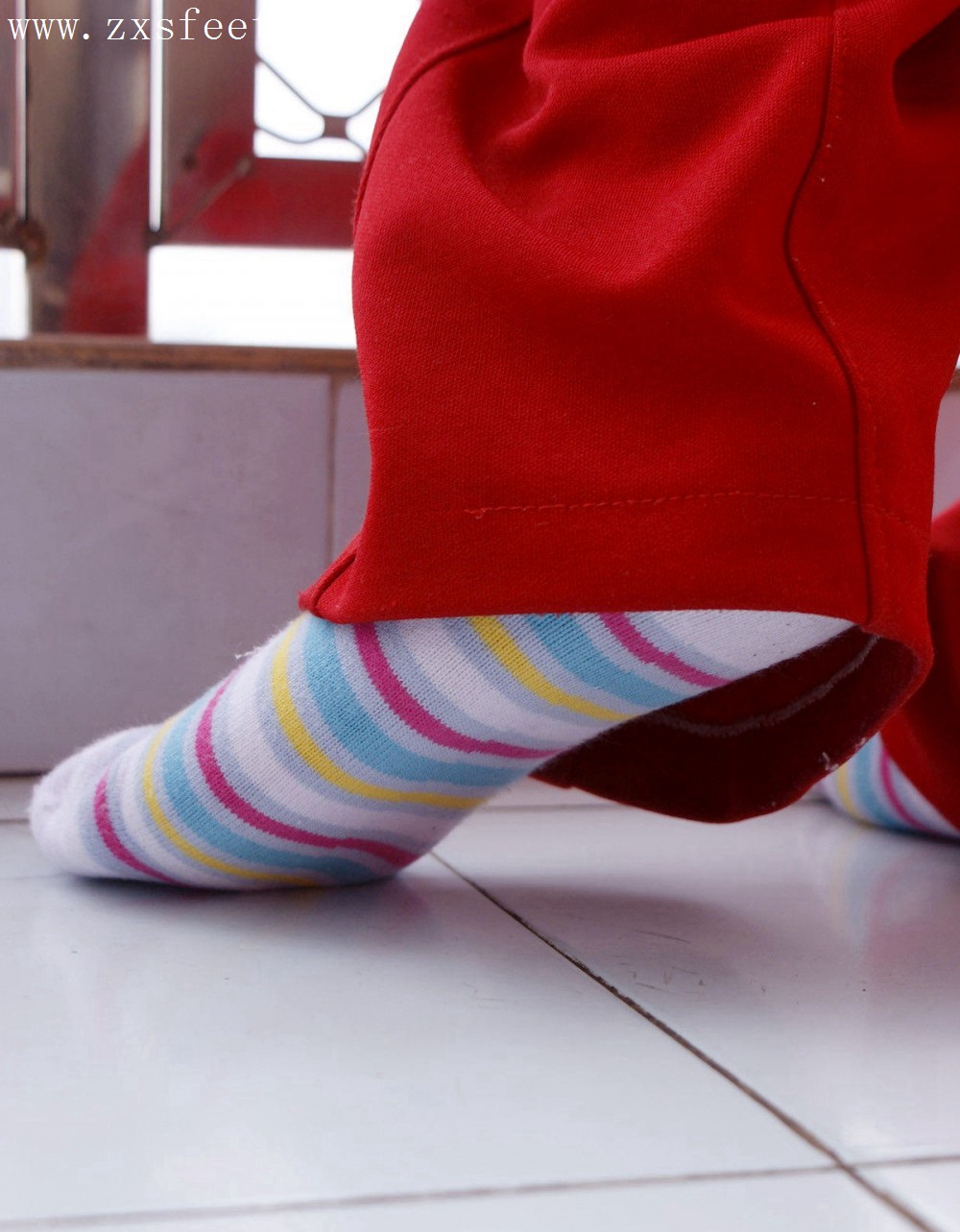 《条纹的袜子》作品图