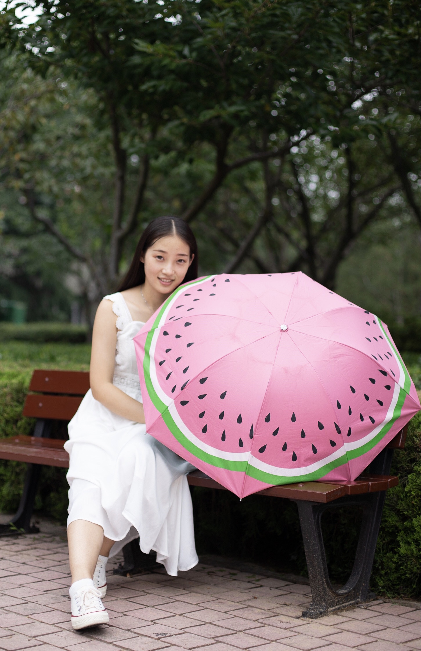 《长白裙の帆布鞋棉袜脚【套图+视频1个】》作品图