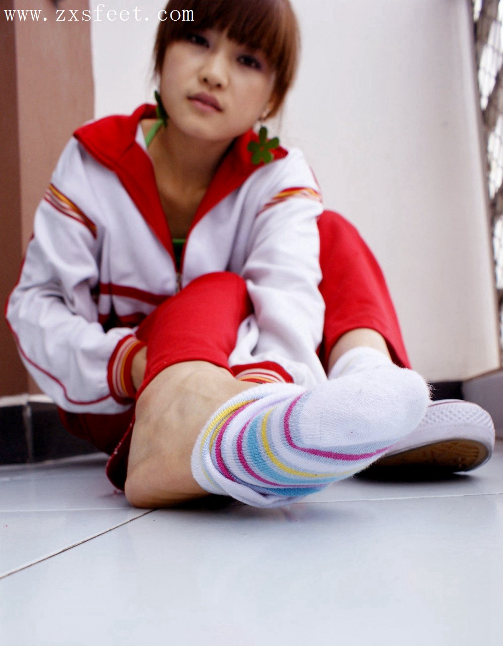 《条纹的袜子》作品图