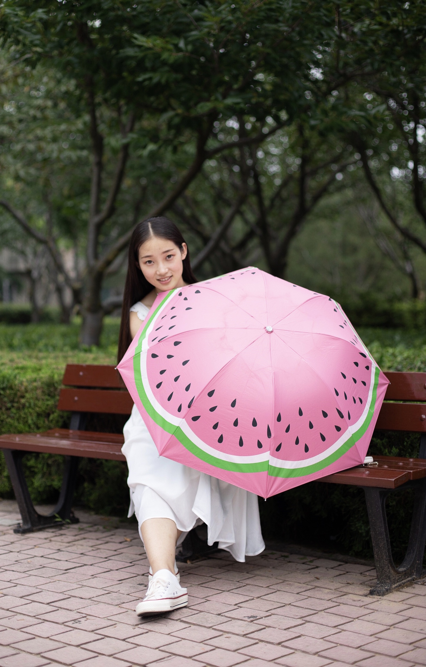 《长白裙の帆布鞋棉袜脚【套图+视频1个】》作品图