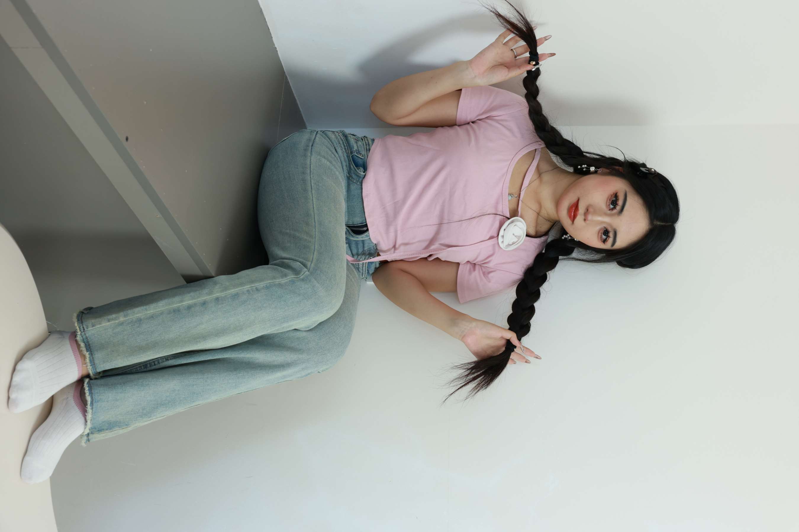 《涵涵-牛仔の棉袜、嫩足》作品图