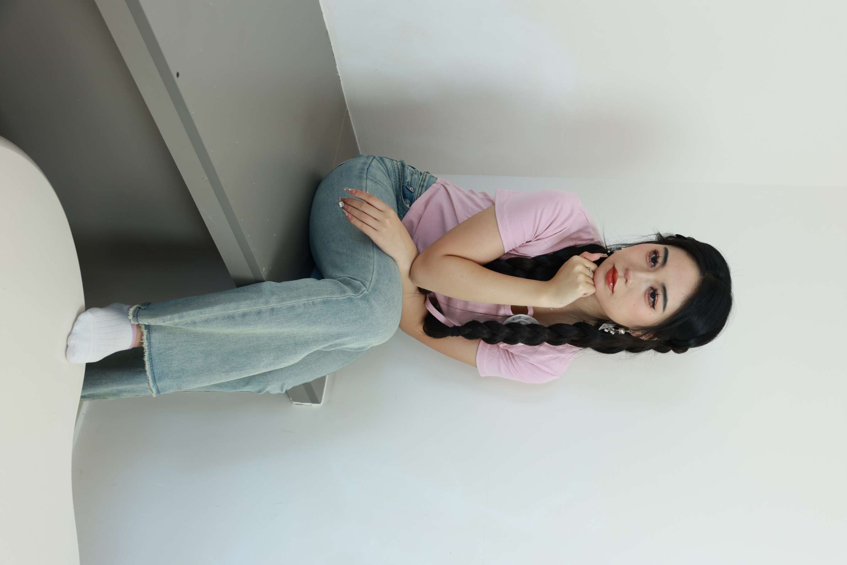 《涵涵-牛仔の棉袜、嫩足》作品图