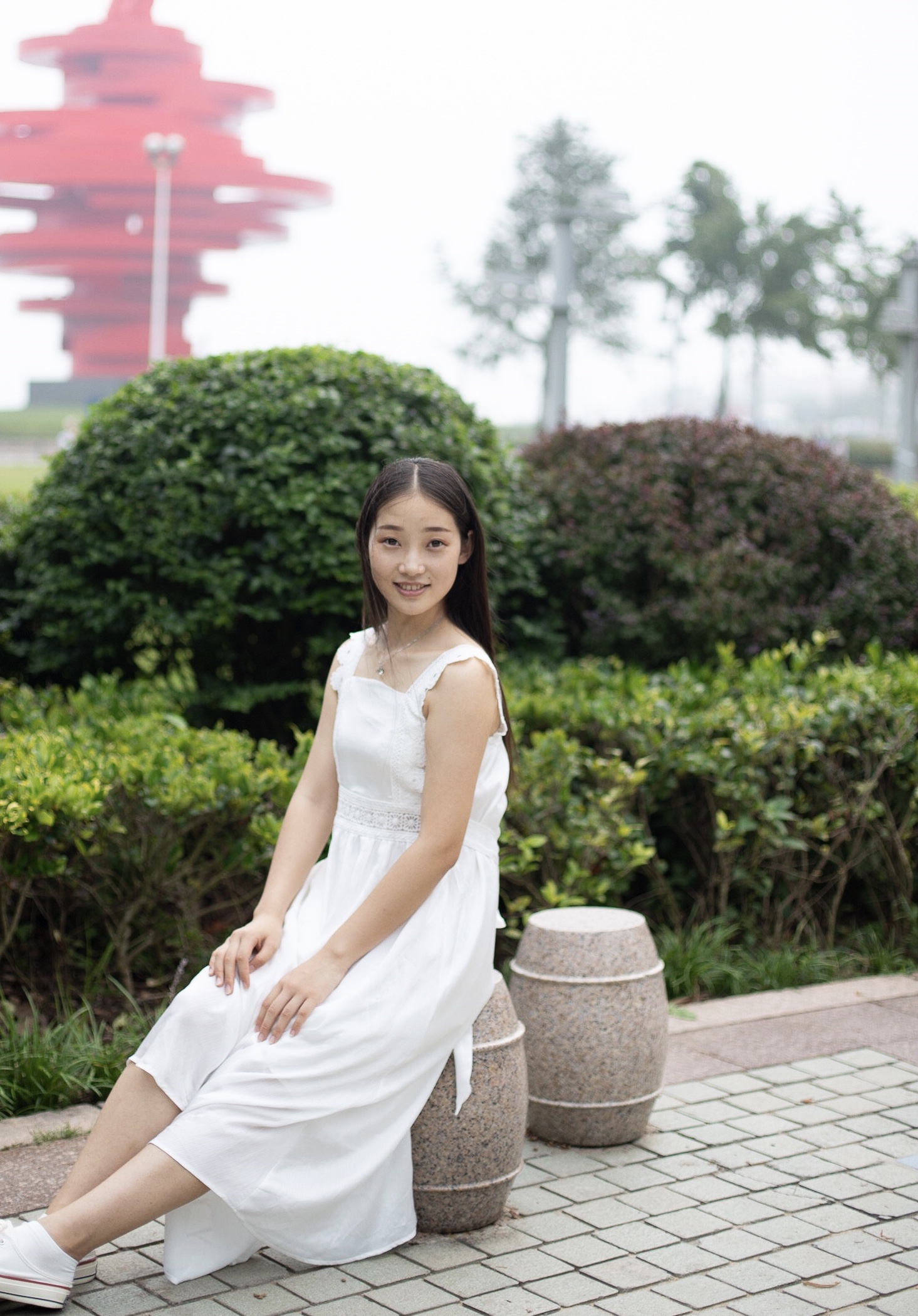 《长白裙の帆布鞋棉袜脚【套图+视频1个】》作品图