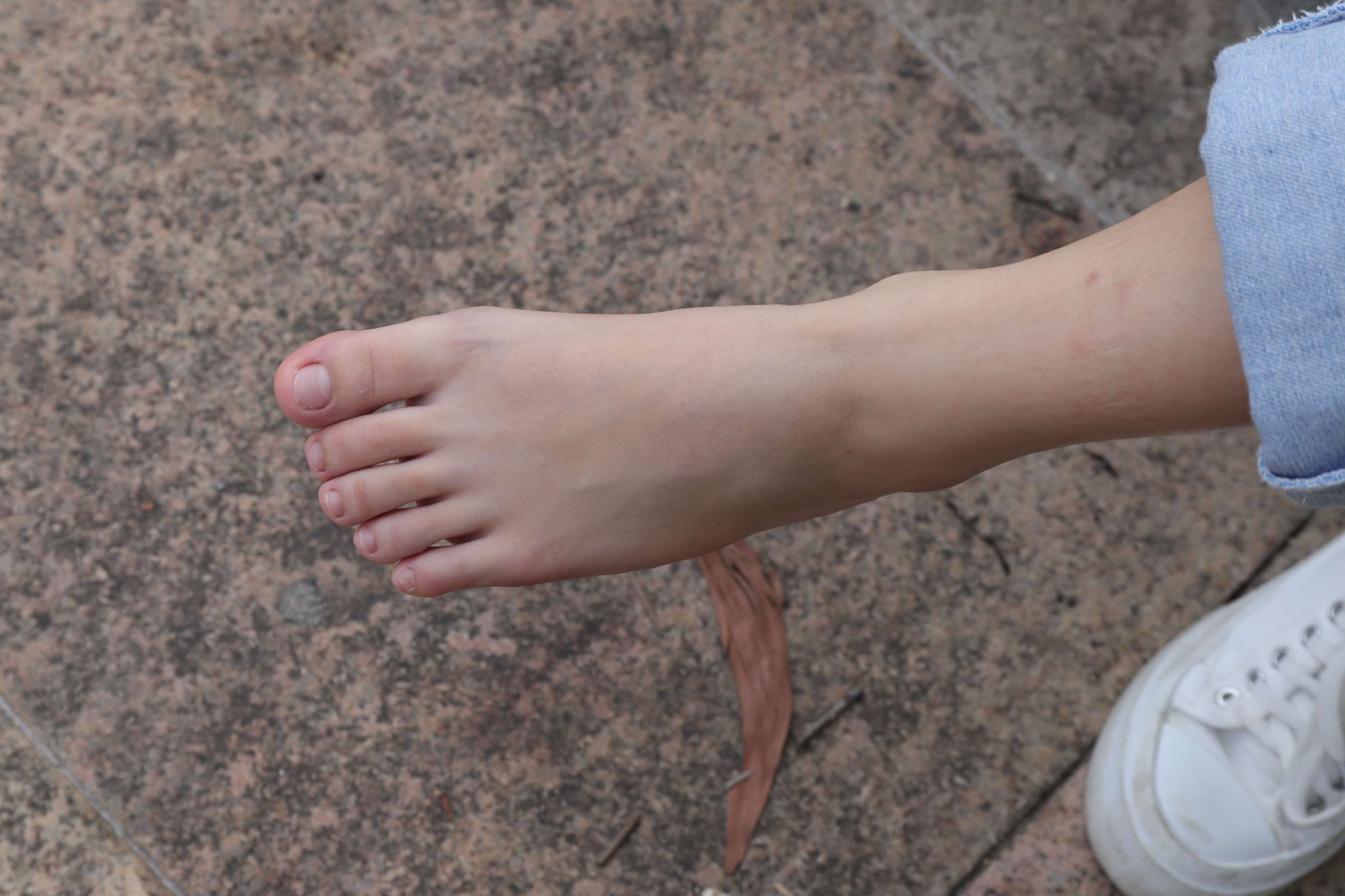 《三朵小花展示脚丫》作品图