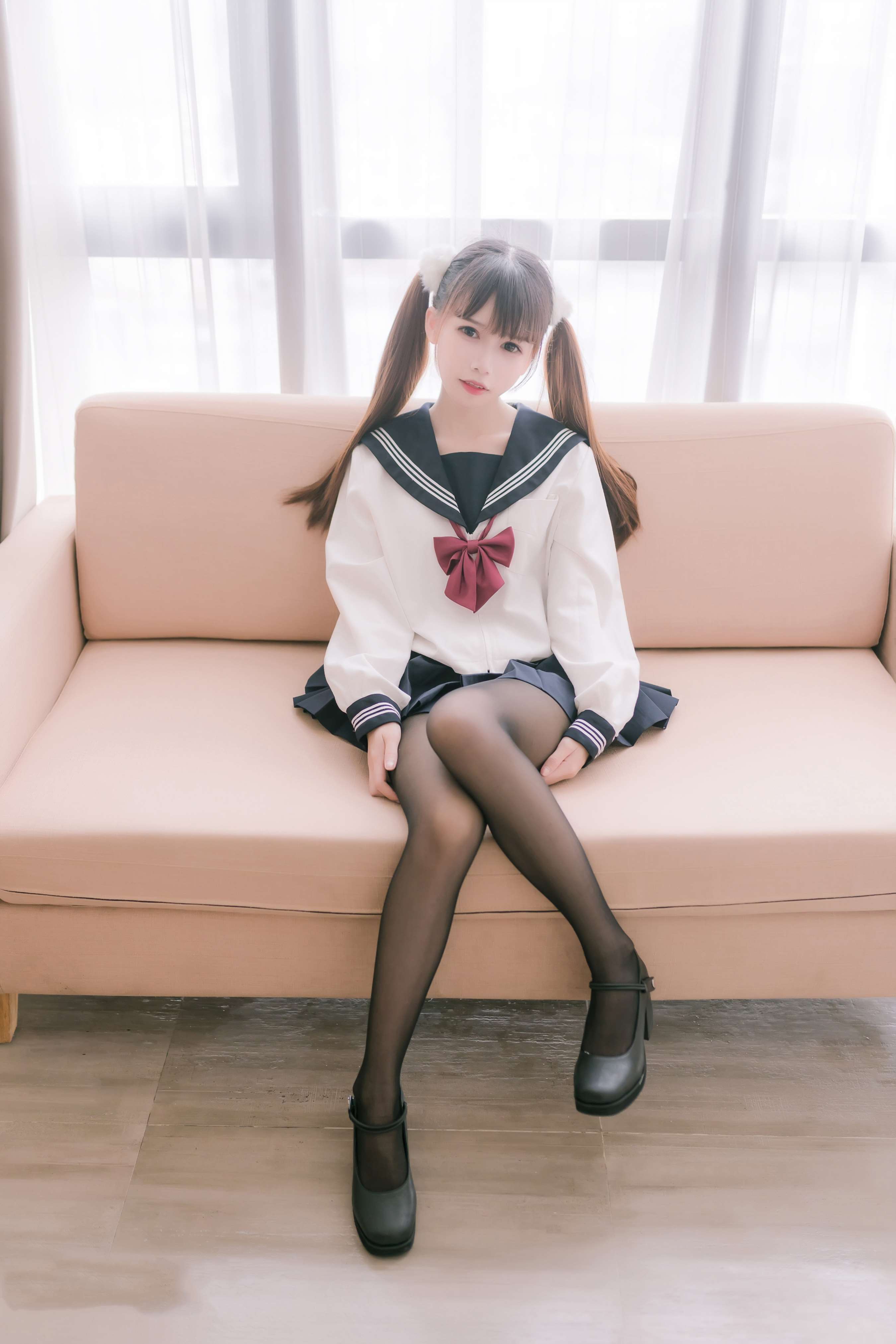 《双马尾JK制服》作品图