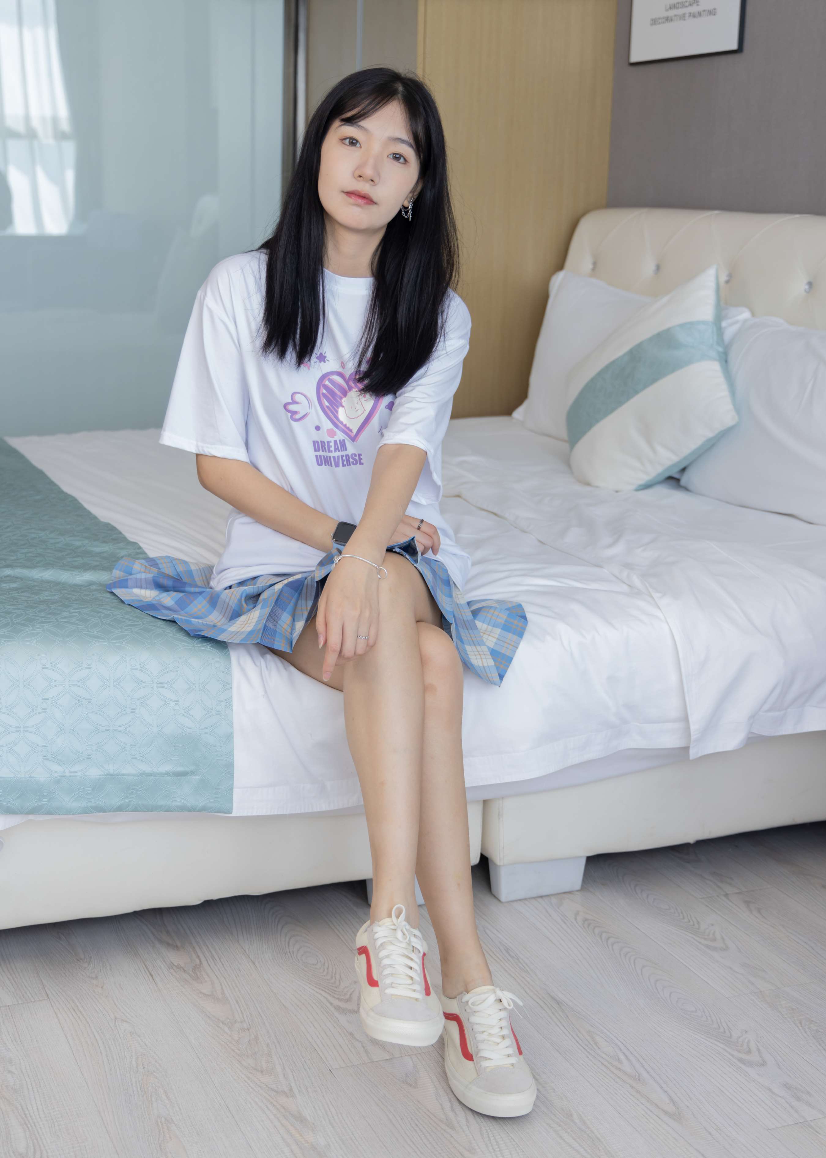 《小甜豆-板鞋、帆布鞋、短白丝、船袜》作品图