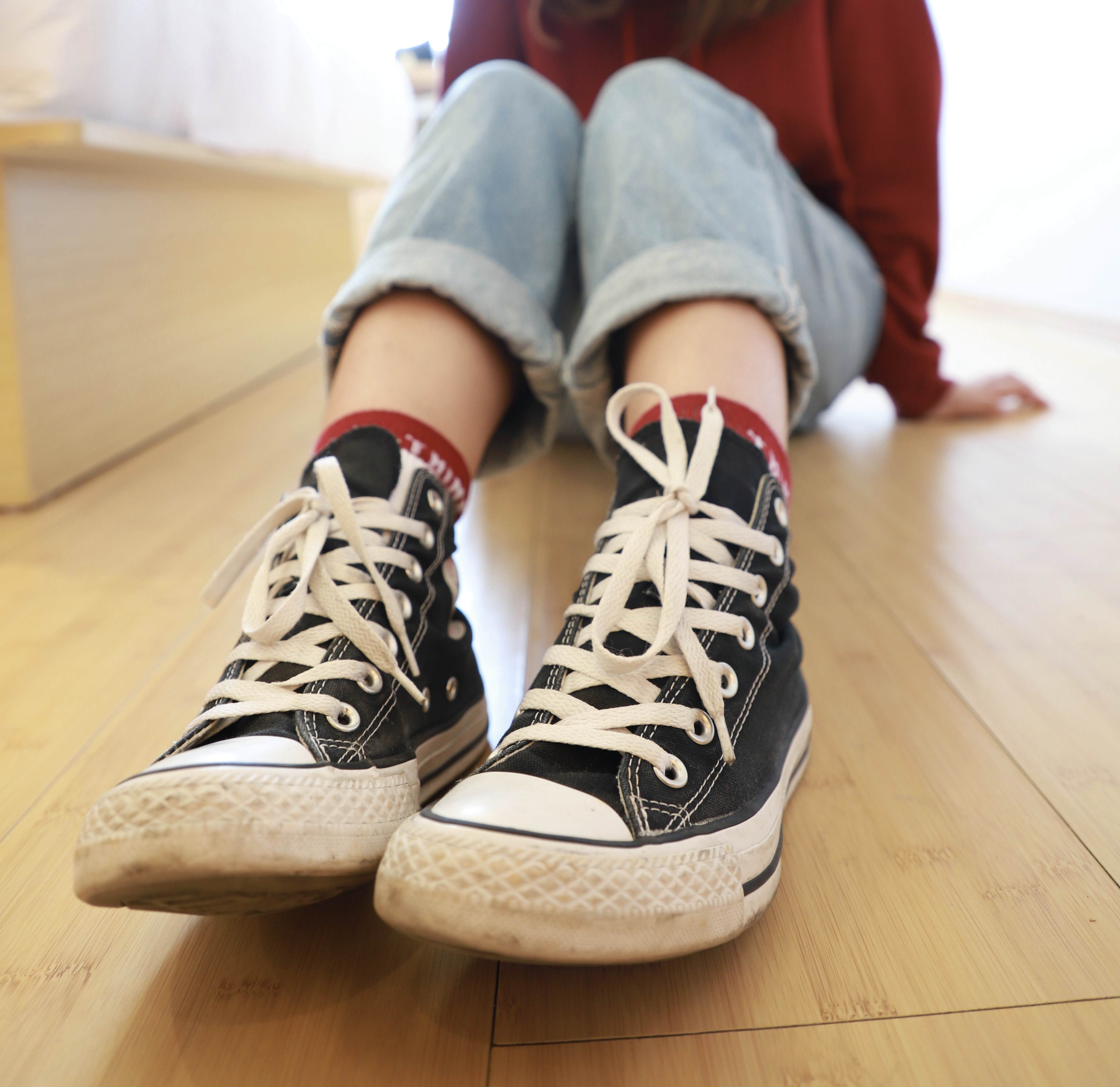 《牛仔高帮鞋の棉袜脚丫+视频1个》作品图