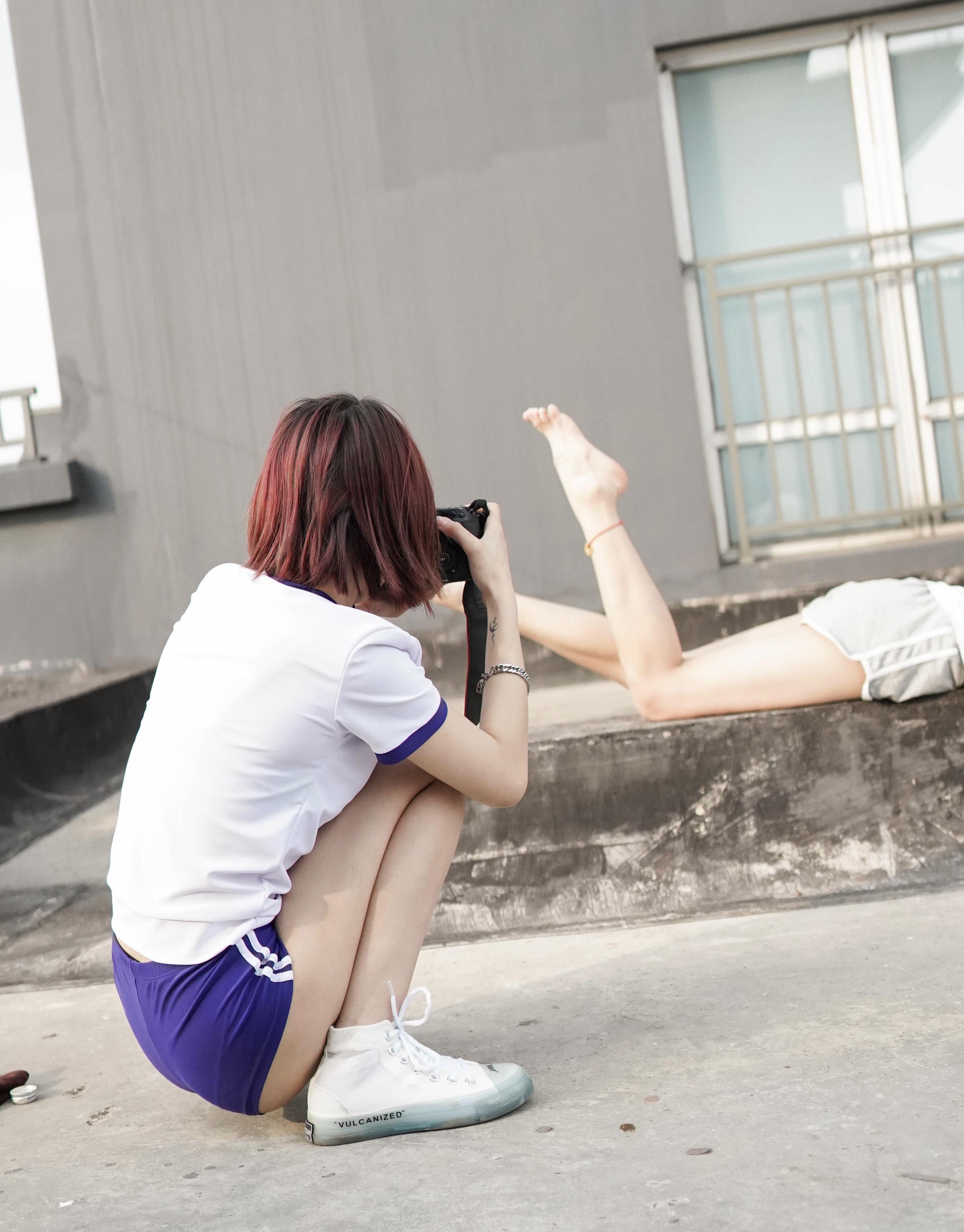 《蕾蕾板鞋の棉袜脚》作品图