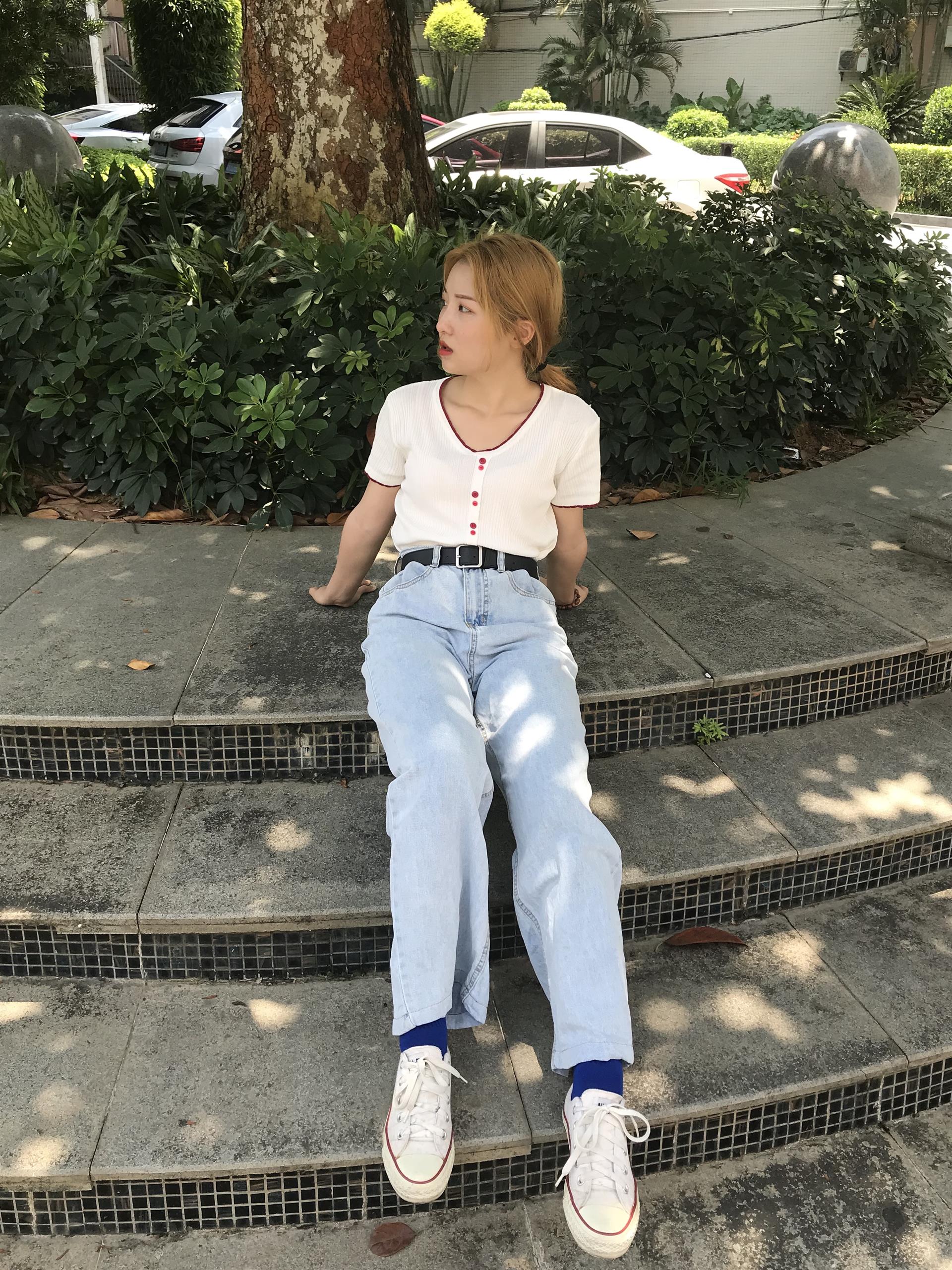 《牛仔帆布鞋の棉袜脚丫+视频2个》作品图