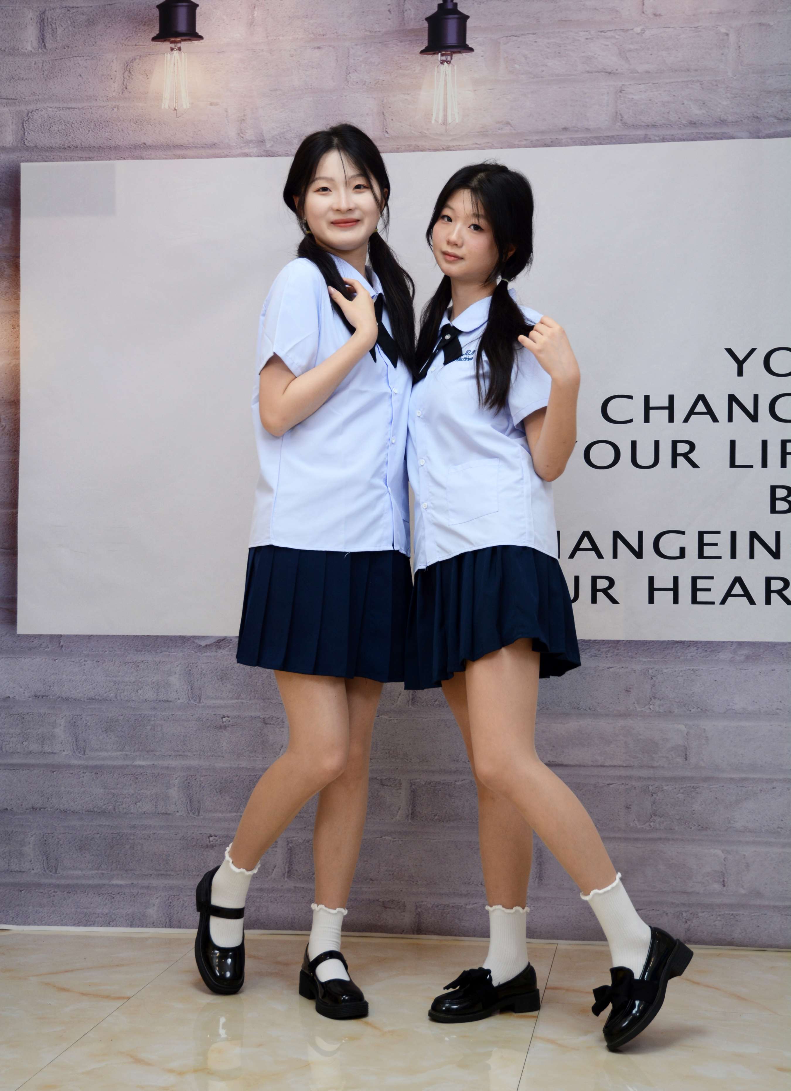 《安妮、天天 JK学院风》作品图