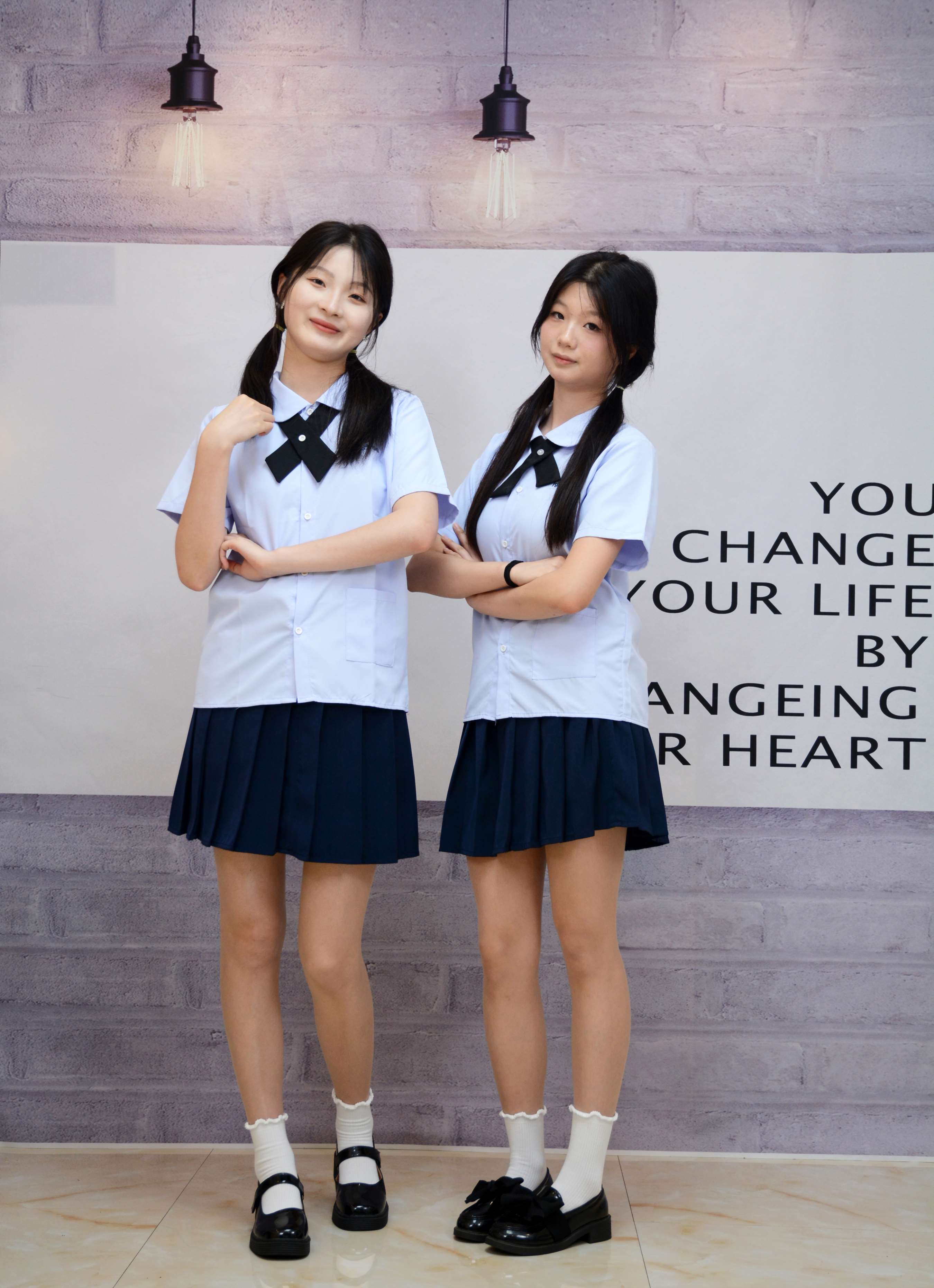 《安妮、天天 JK学院风》作品图