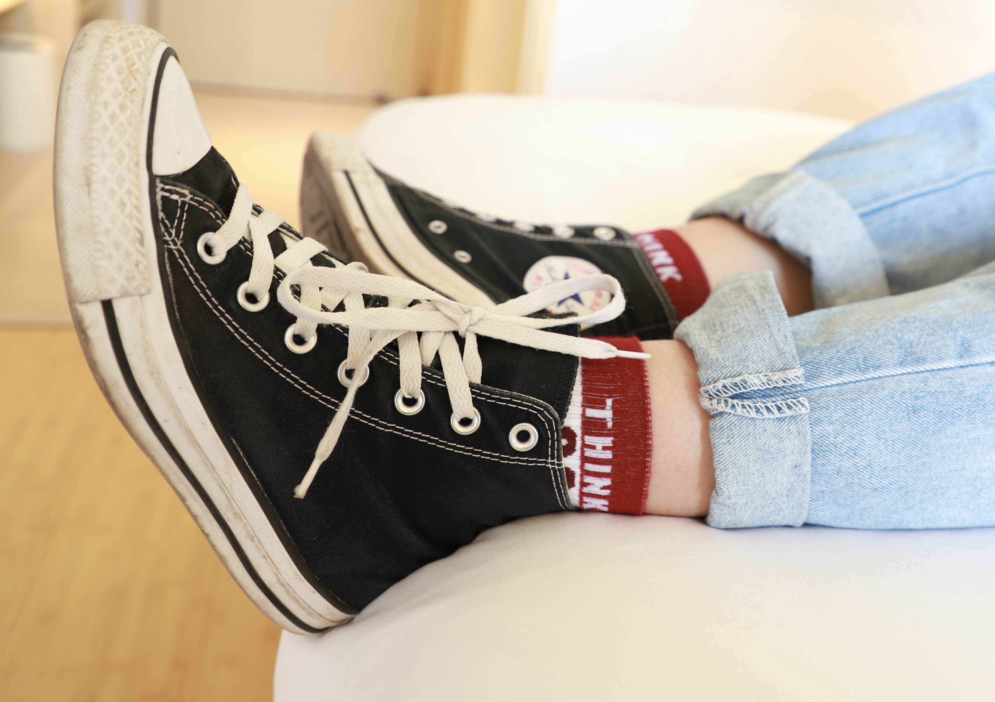 《牛仔高帮鞋の棉袜脚丫+视频1个》作品图