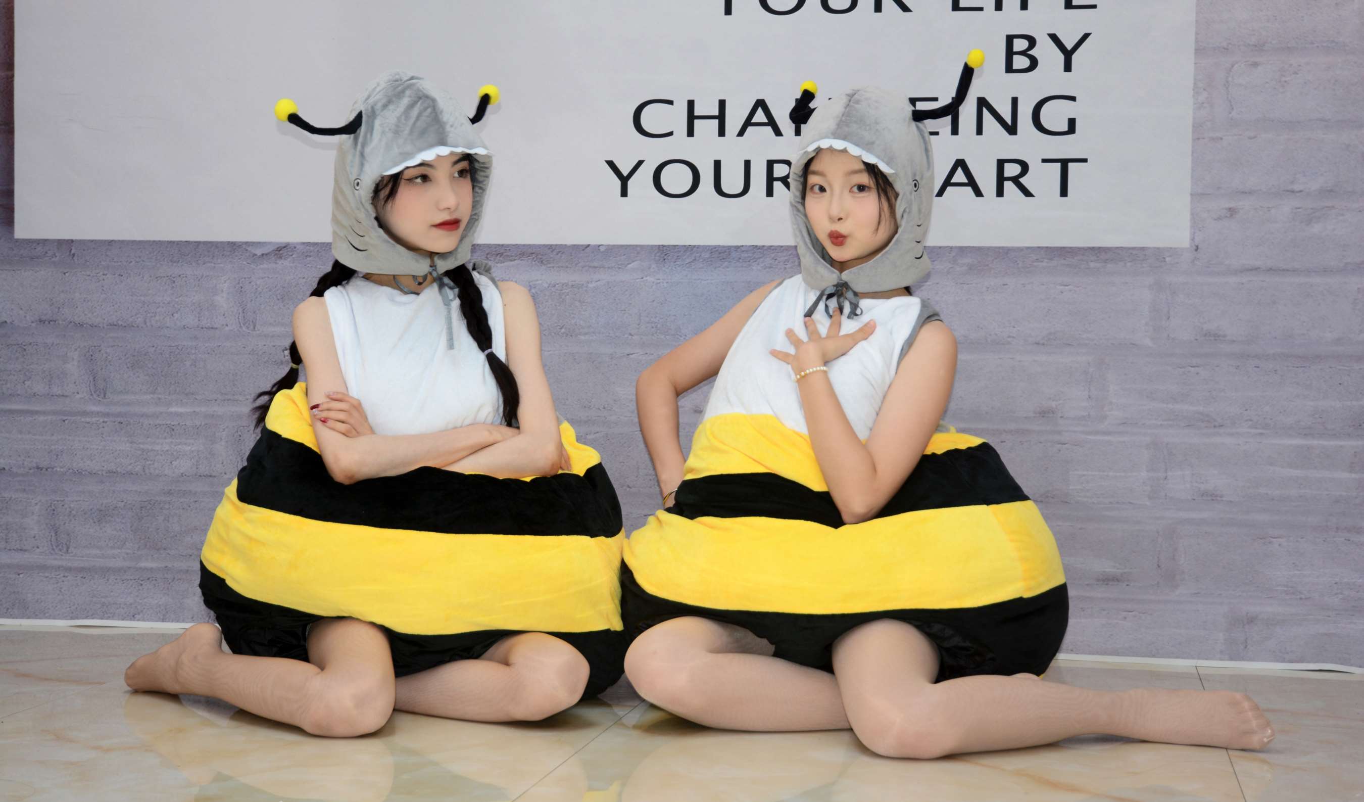 《柒柒、双双 两只小蜜蜂》作品图