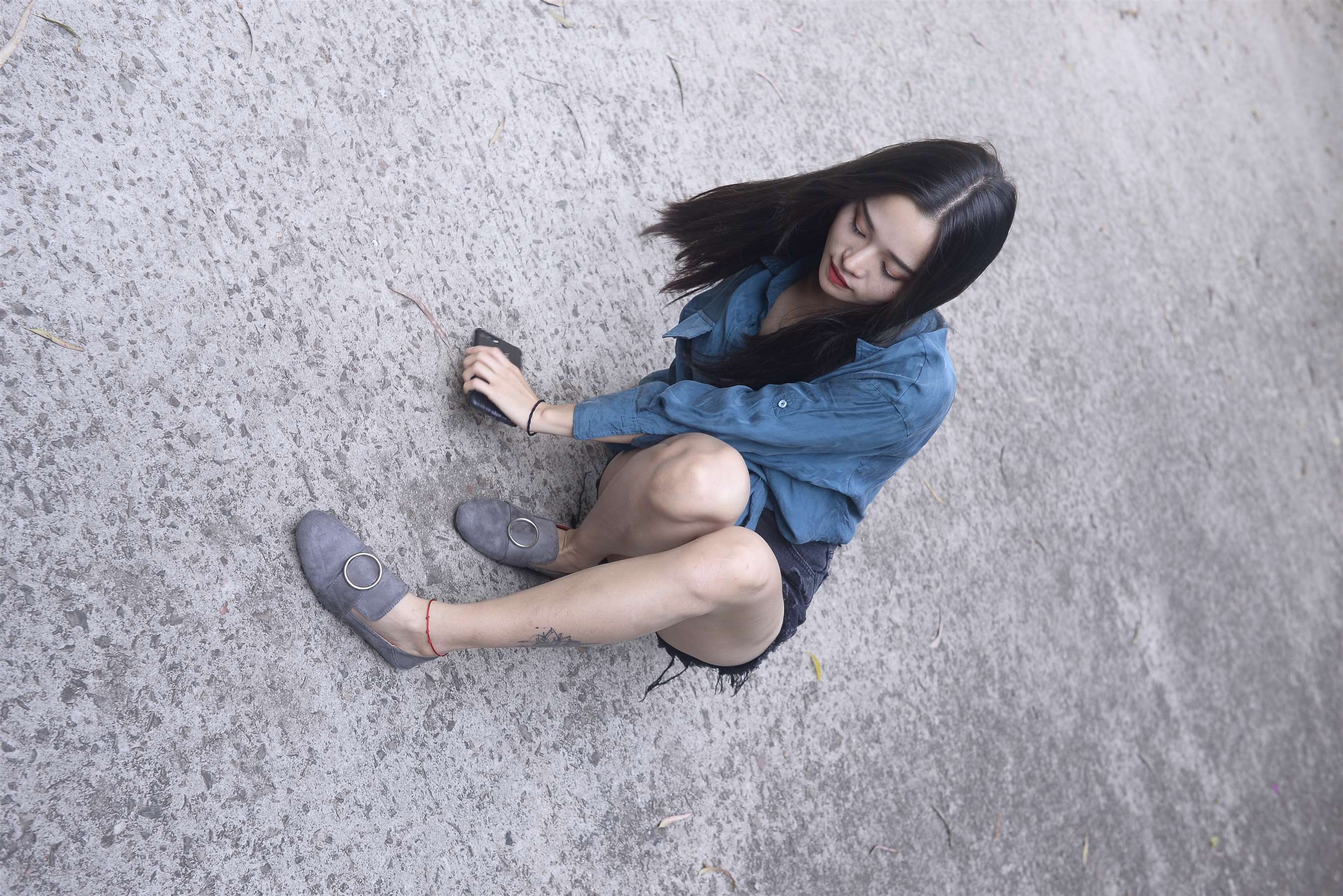 《平跟鞋の丝船袜脚丫+视频1个》作品图