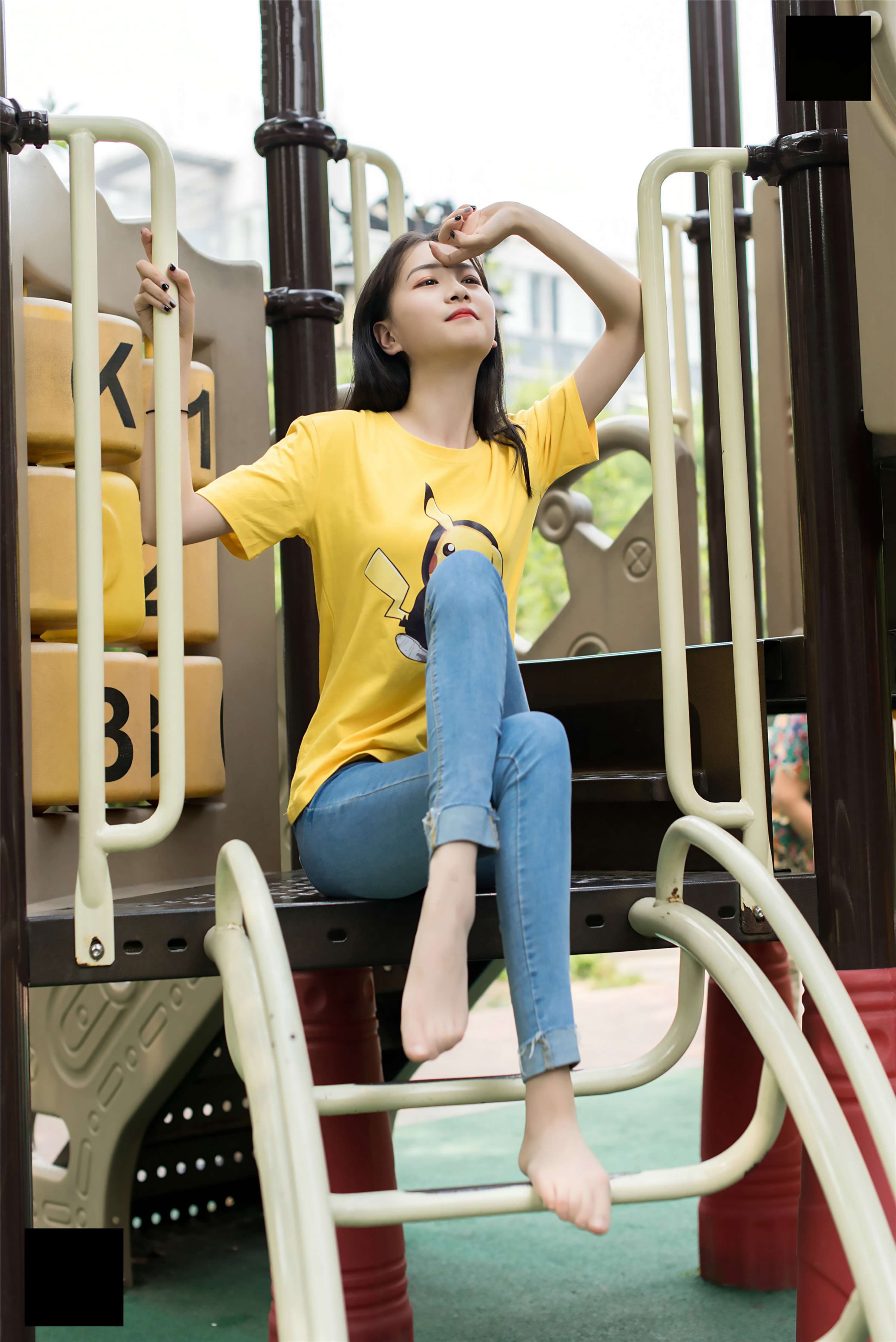 《师妹牛仔肉丝足》作品图