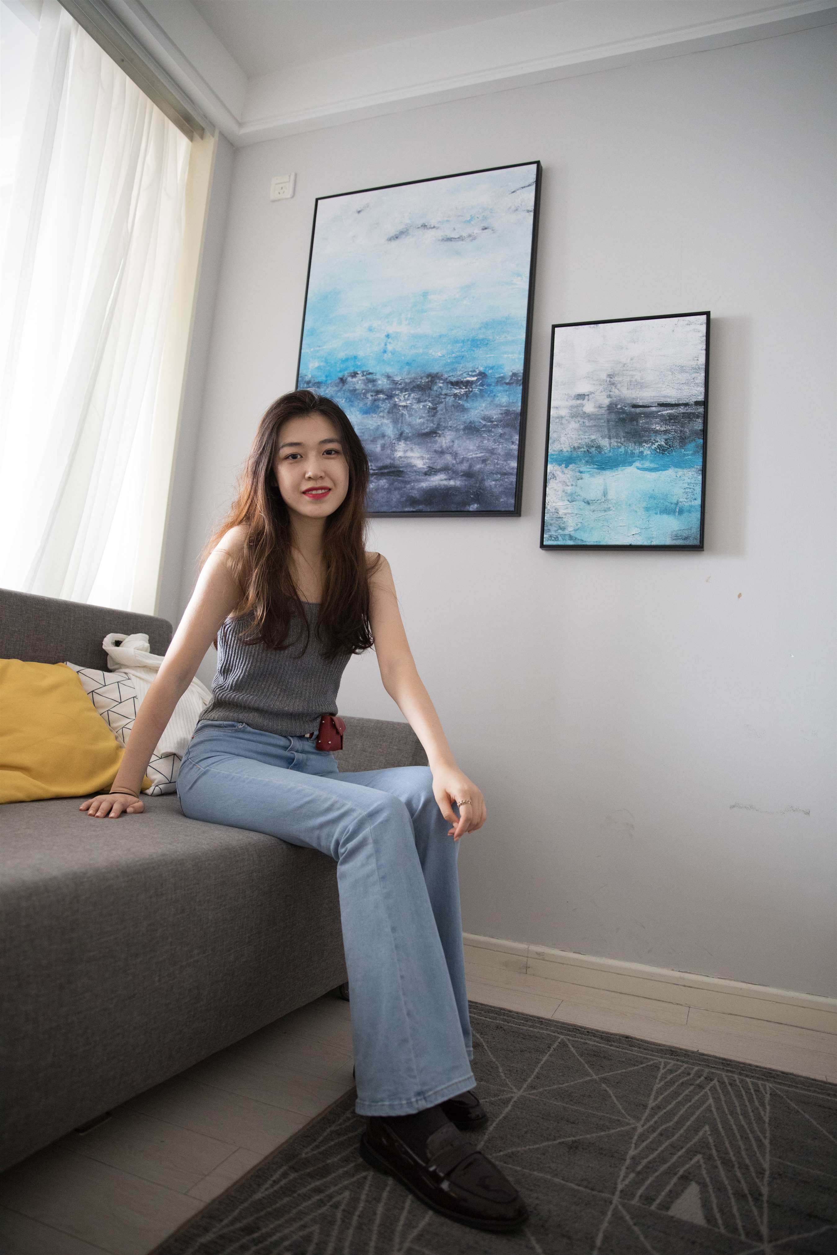 《牛仔の皮鞋棉袜脚丫》作品图