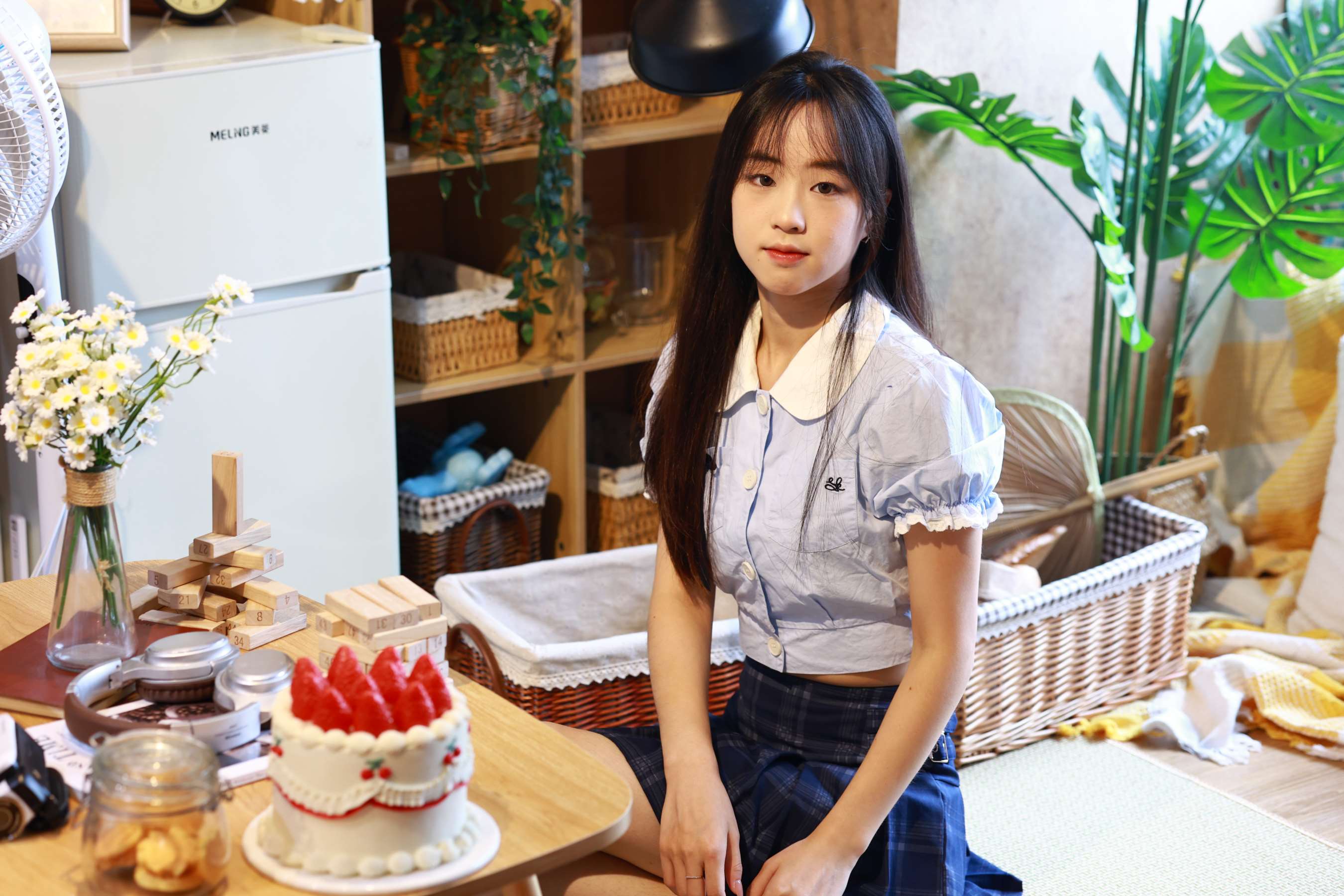 《Aubrey 棉袜の赤足》作品图