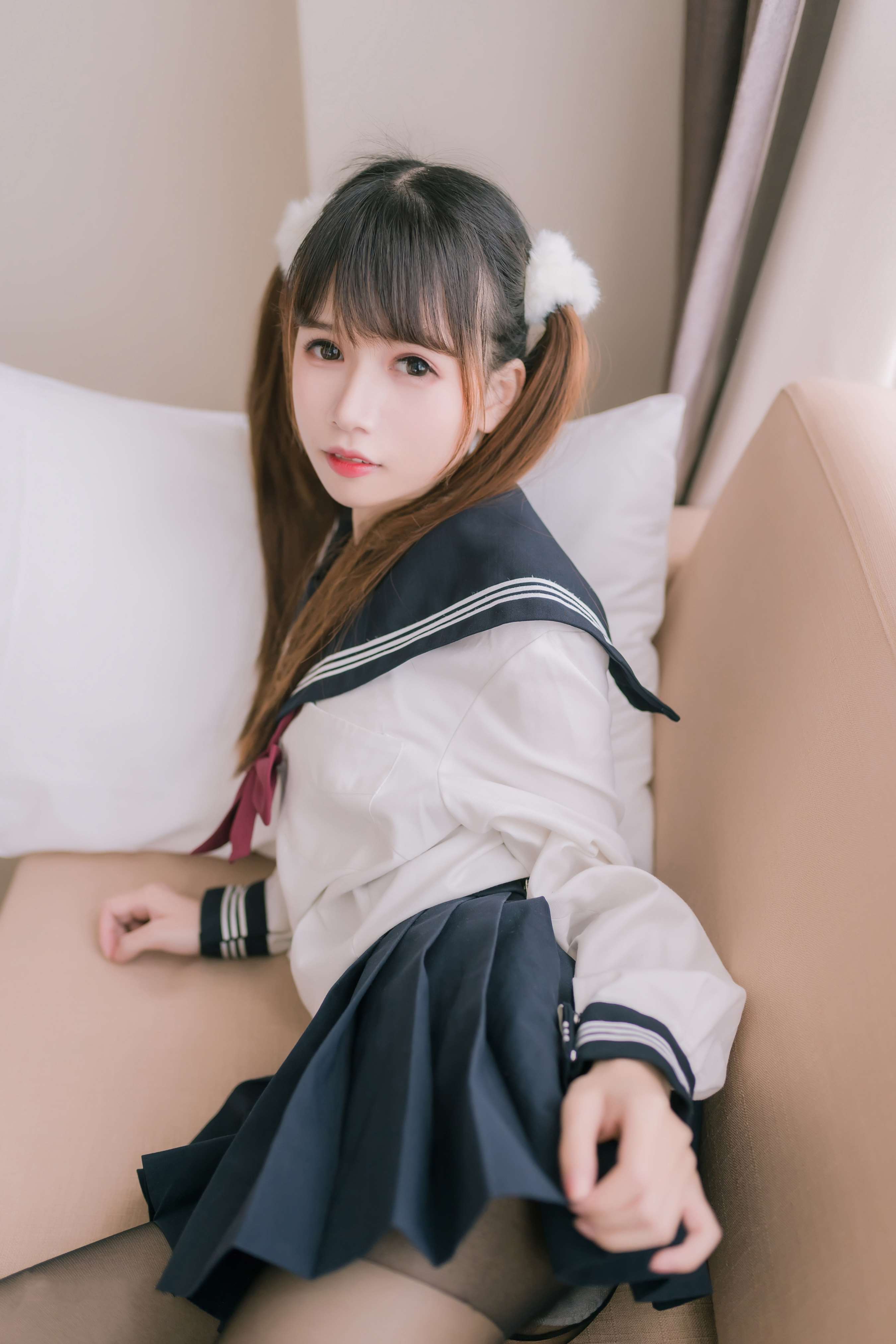 《双马尾JK制服》作品图