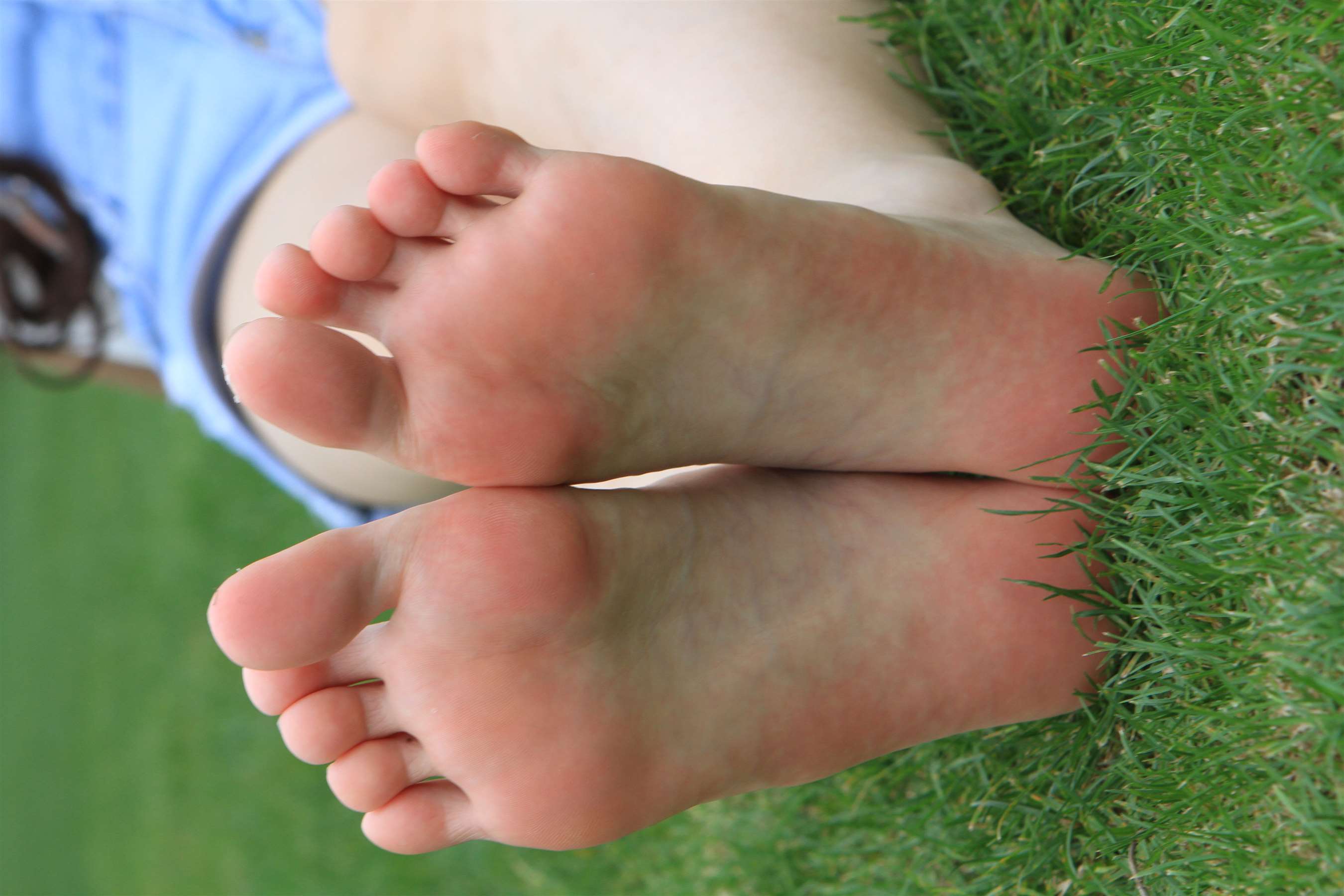 《草地上的嫩足》作品图