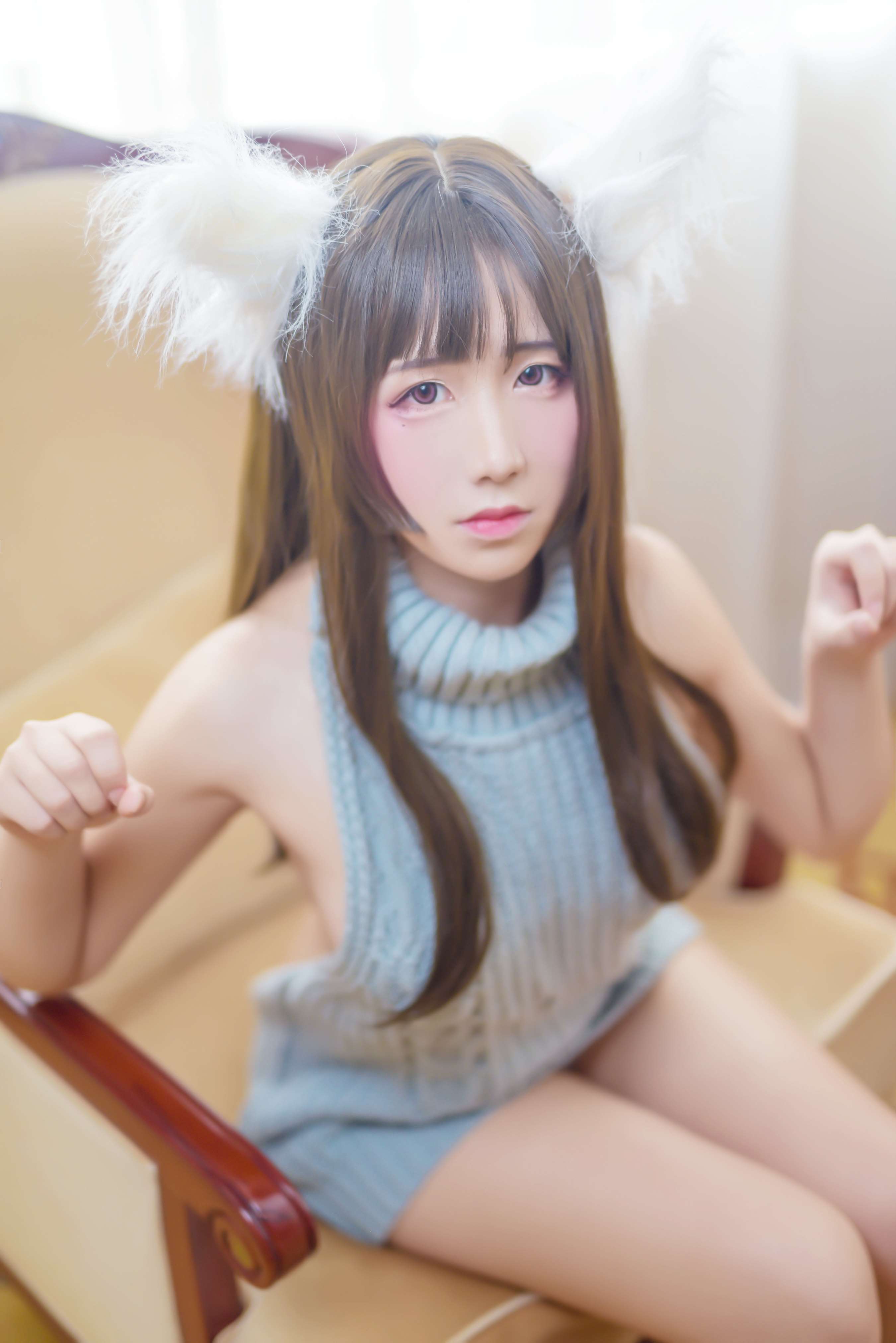 《九曲Jean-露背毛衣》作品图