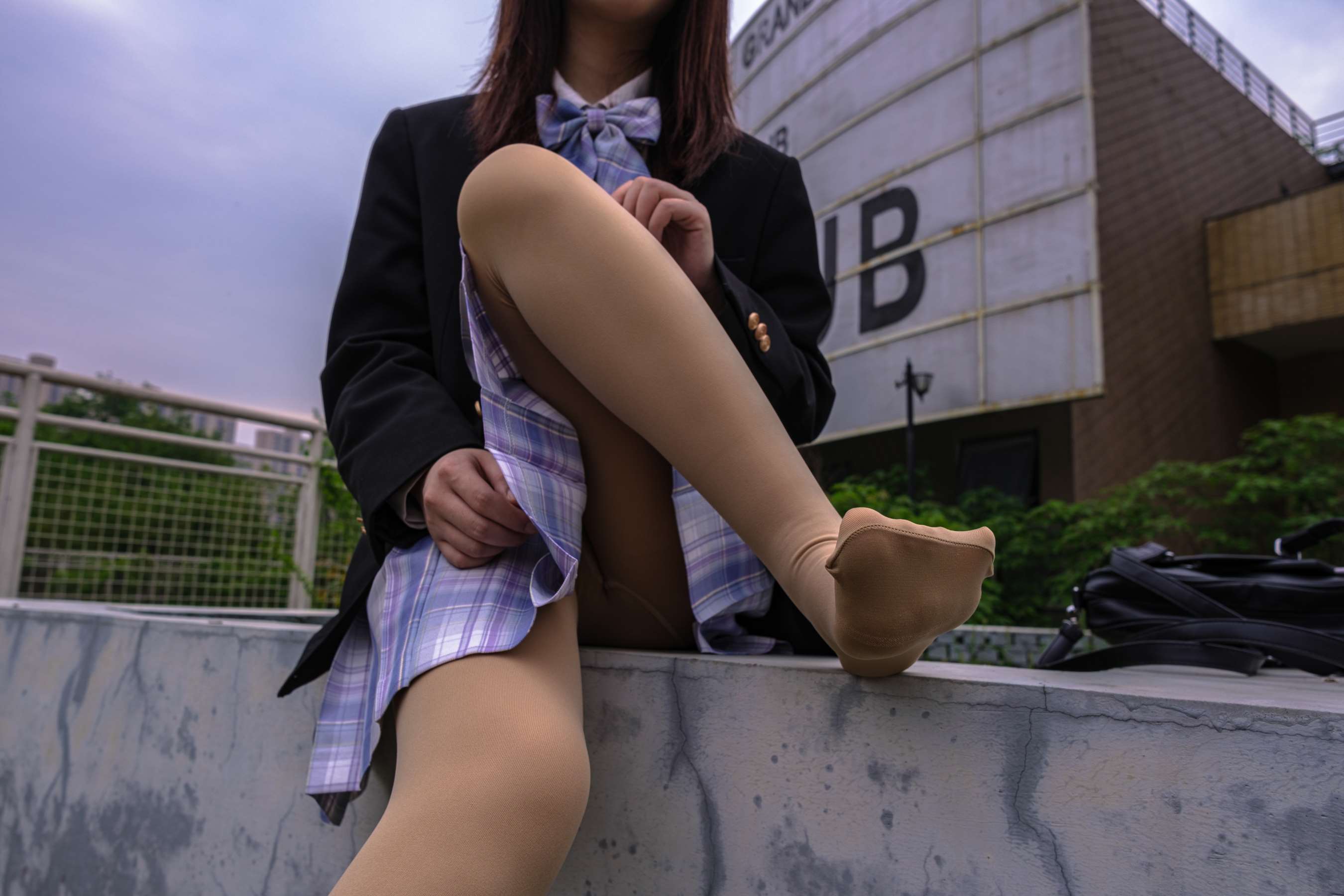 《日系JK制服の厚丝足》作品图