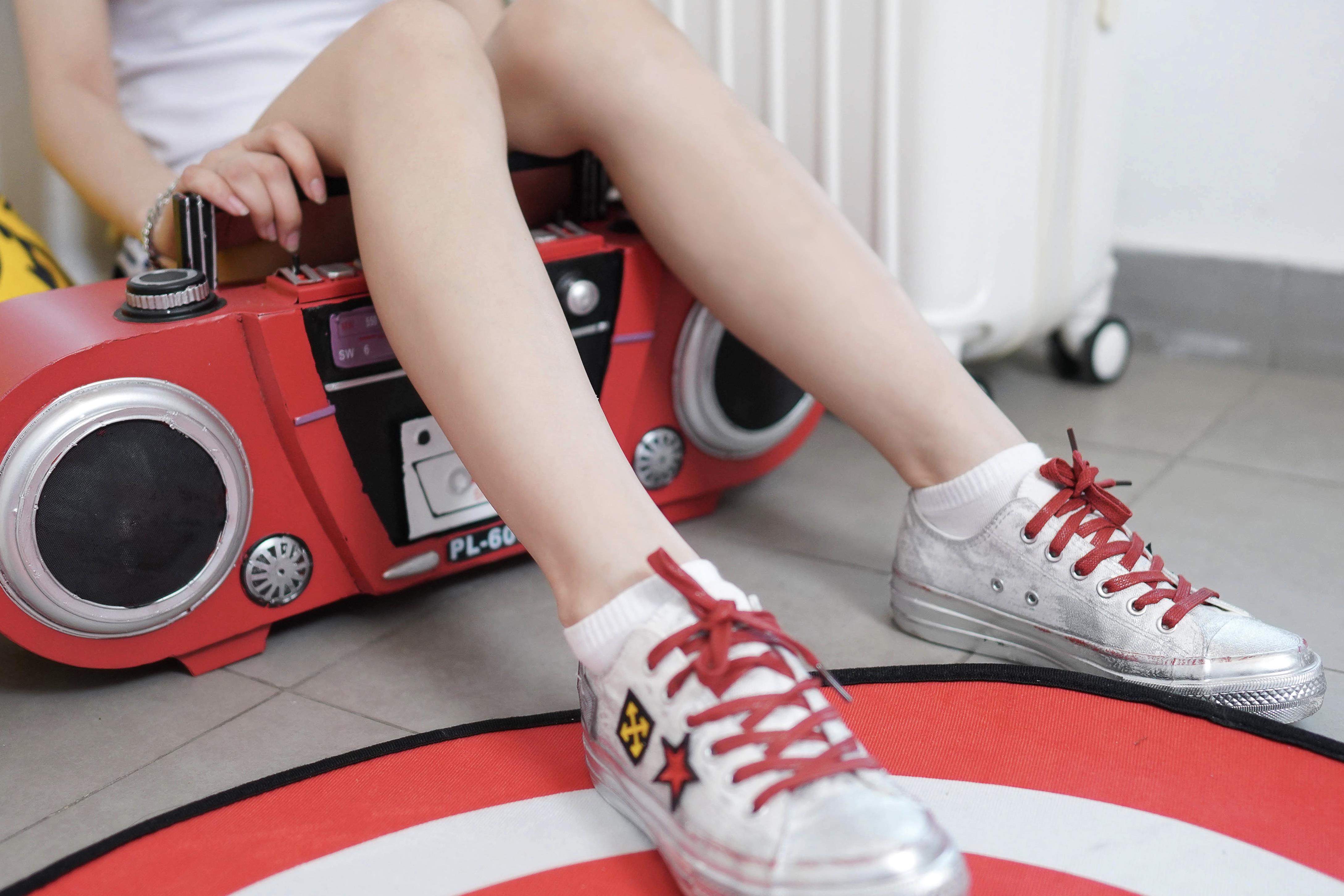 《蕾蕾板鞋の棉袜脚》作品图