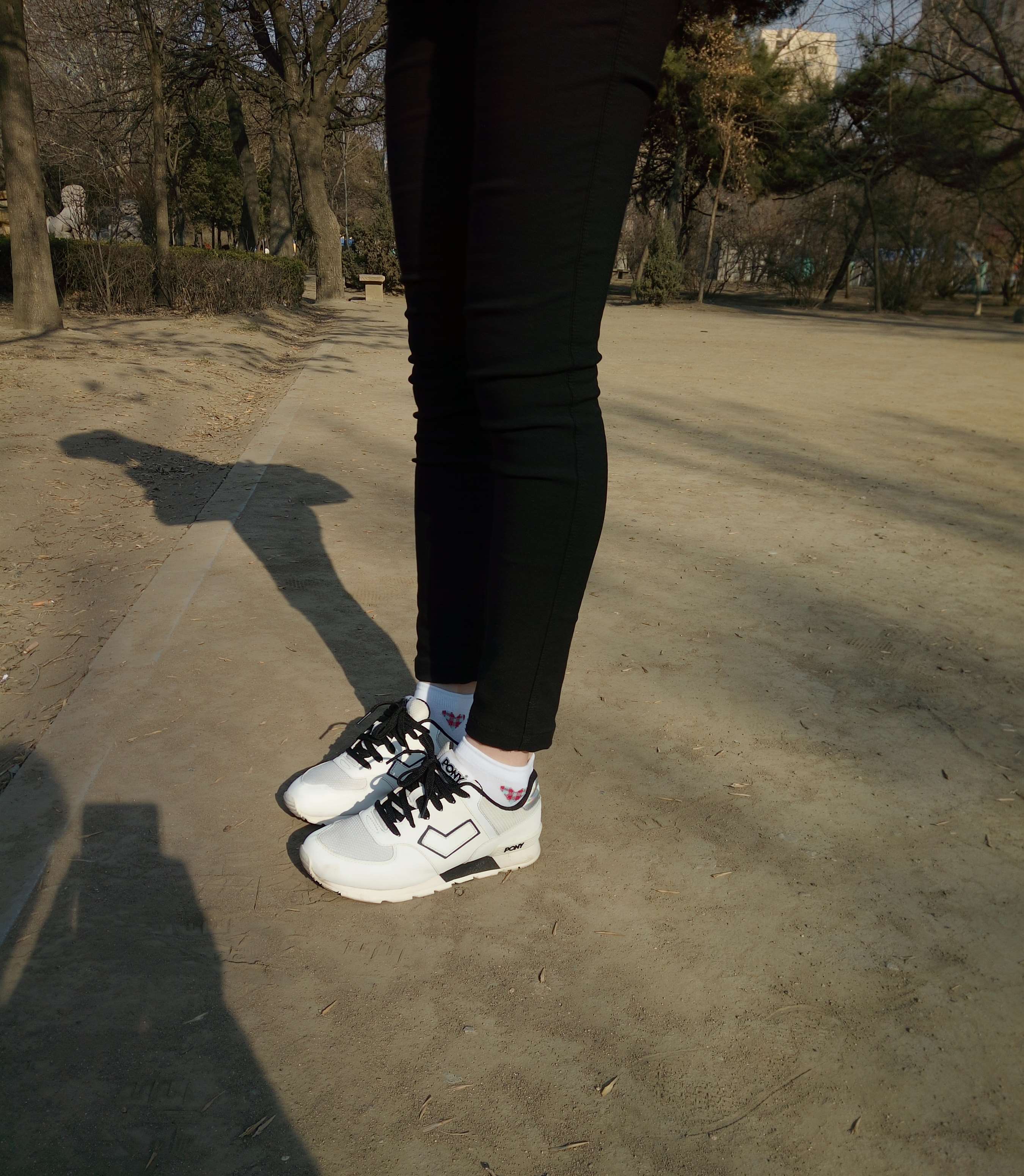 《白色运动鞋妹子带了许多袜子》作品图