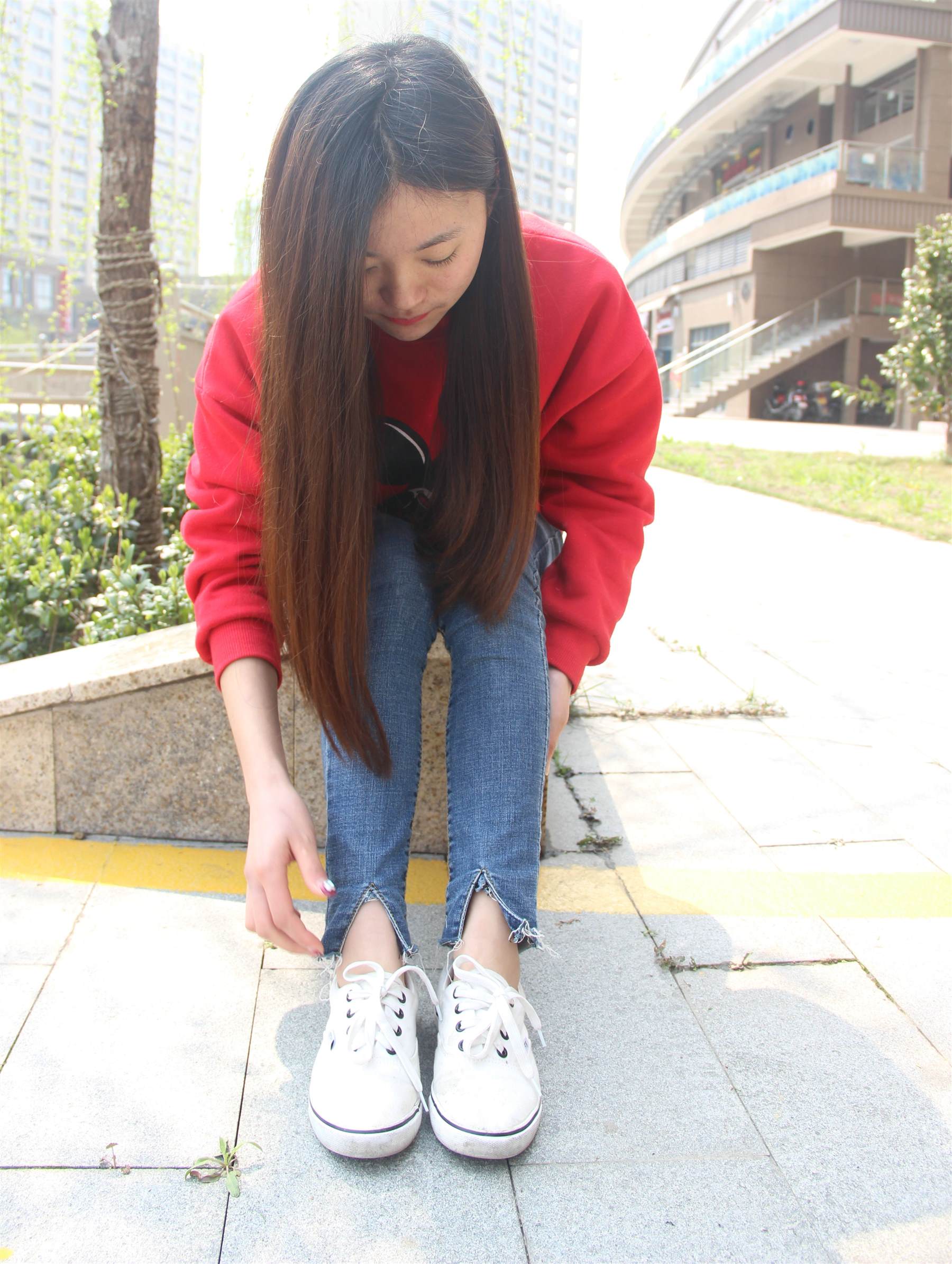 《小姐姐帆布鞋の船袜脚丫》作品图