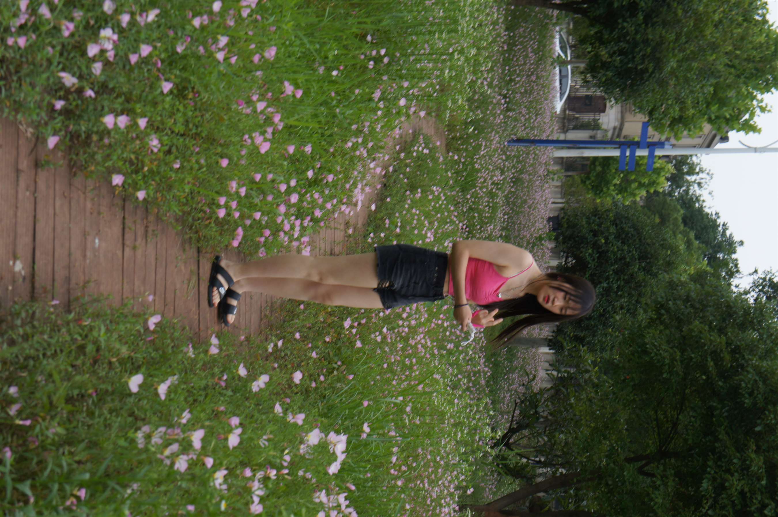 《花园里的凉鞋の裸足脚丫》作品图