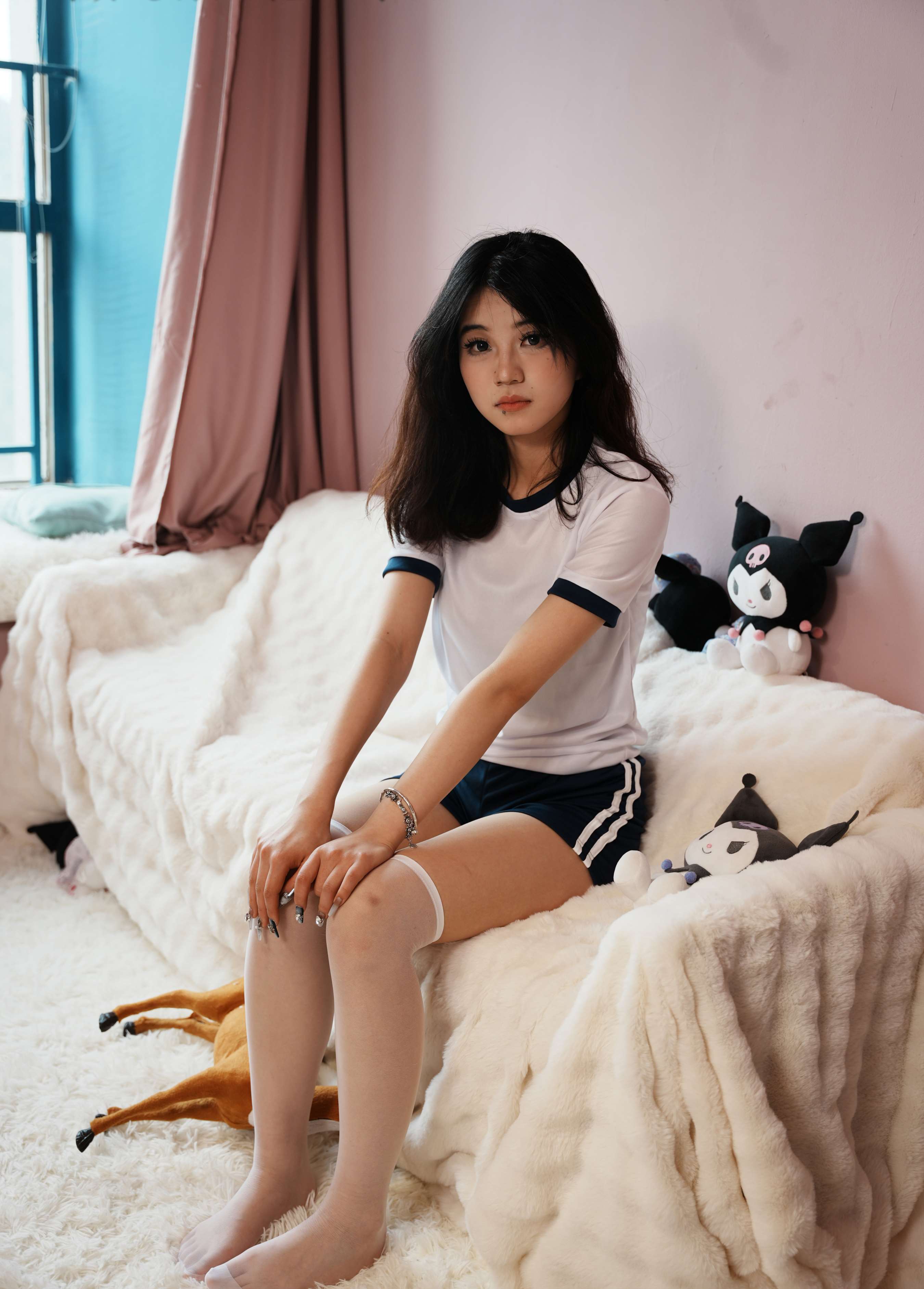 《薇薇-元气满满的日系体操服少女》作品图