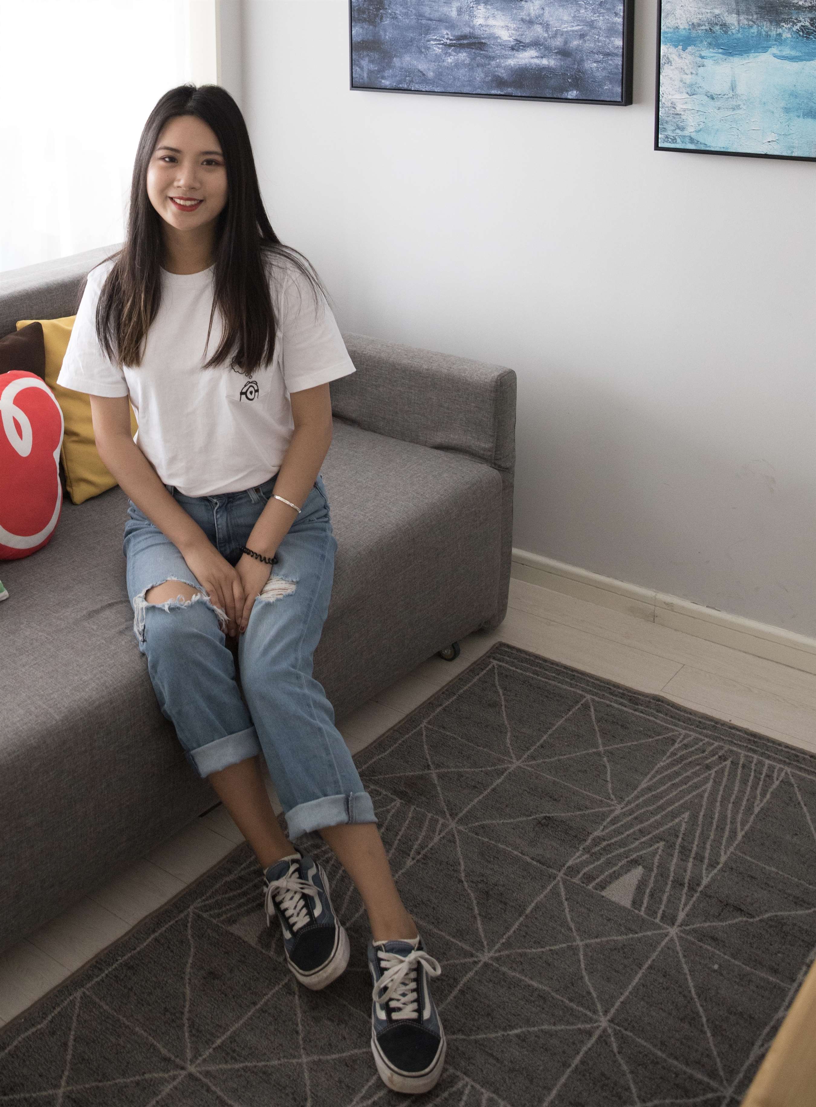 《七分牛仔の棉袜脚》作品图