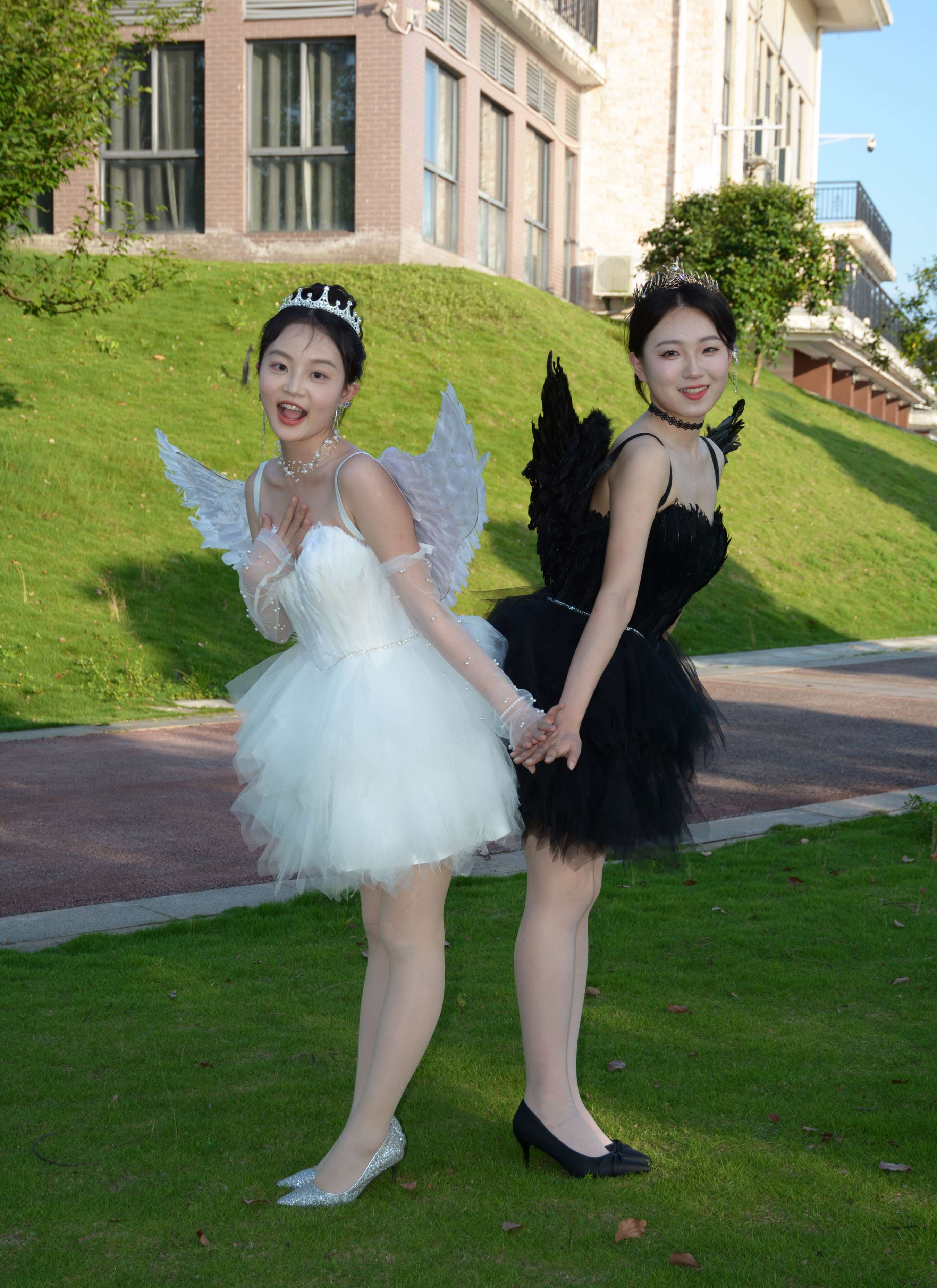 《双双、环环 黑白天使》作品图