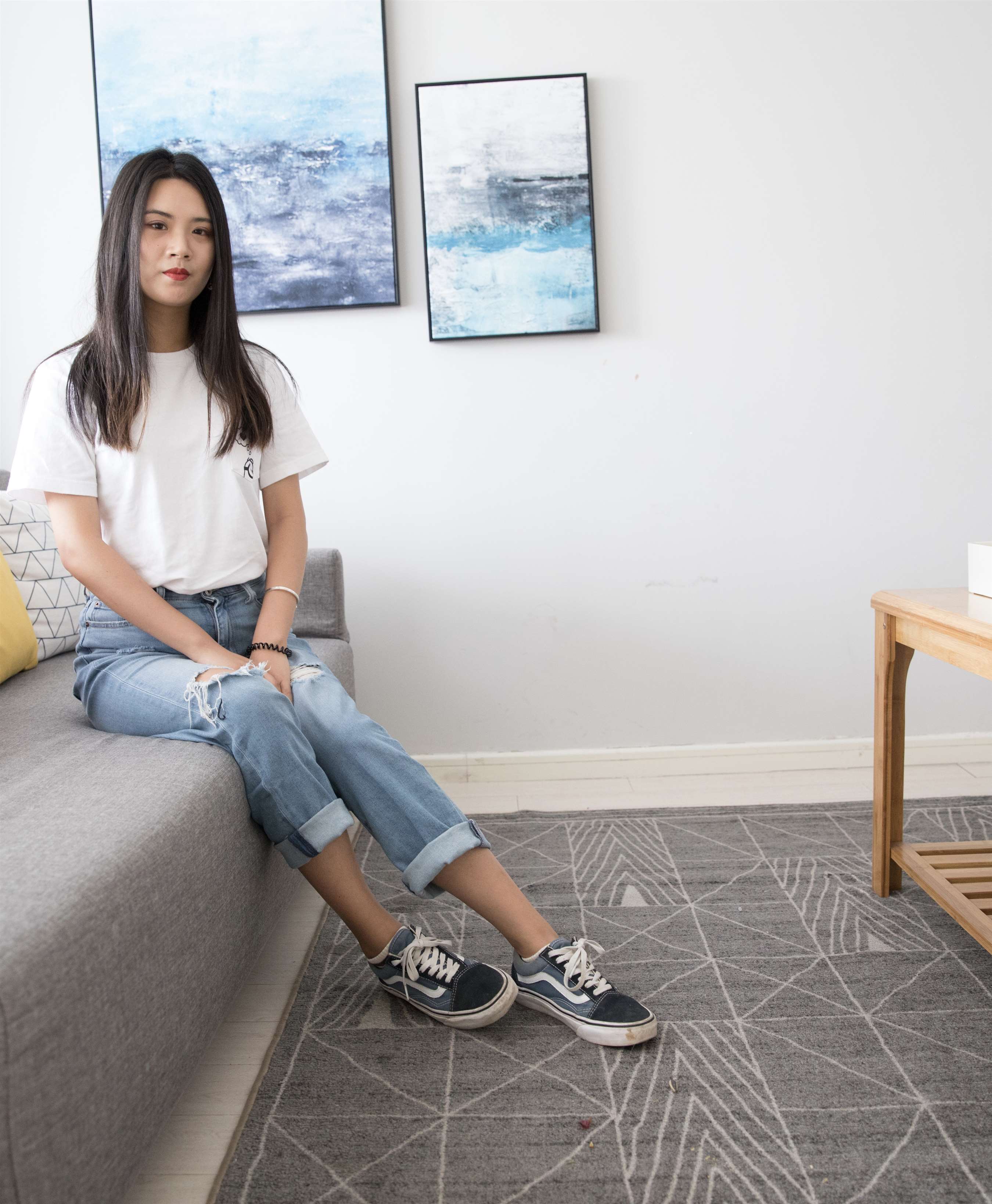 《七分牛仔の棉袜脚》作品图