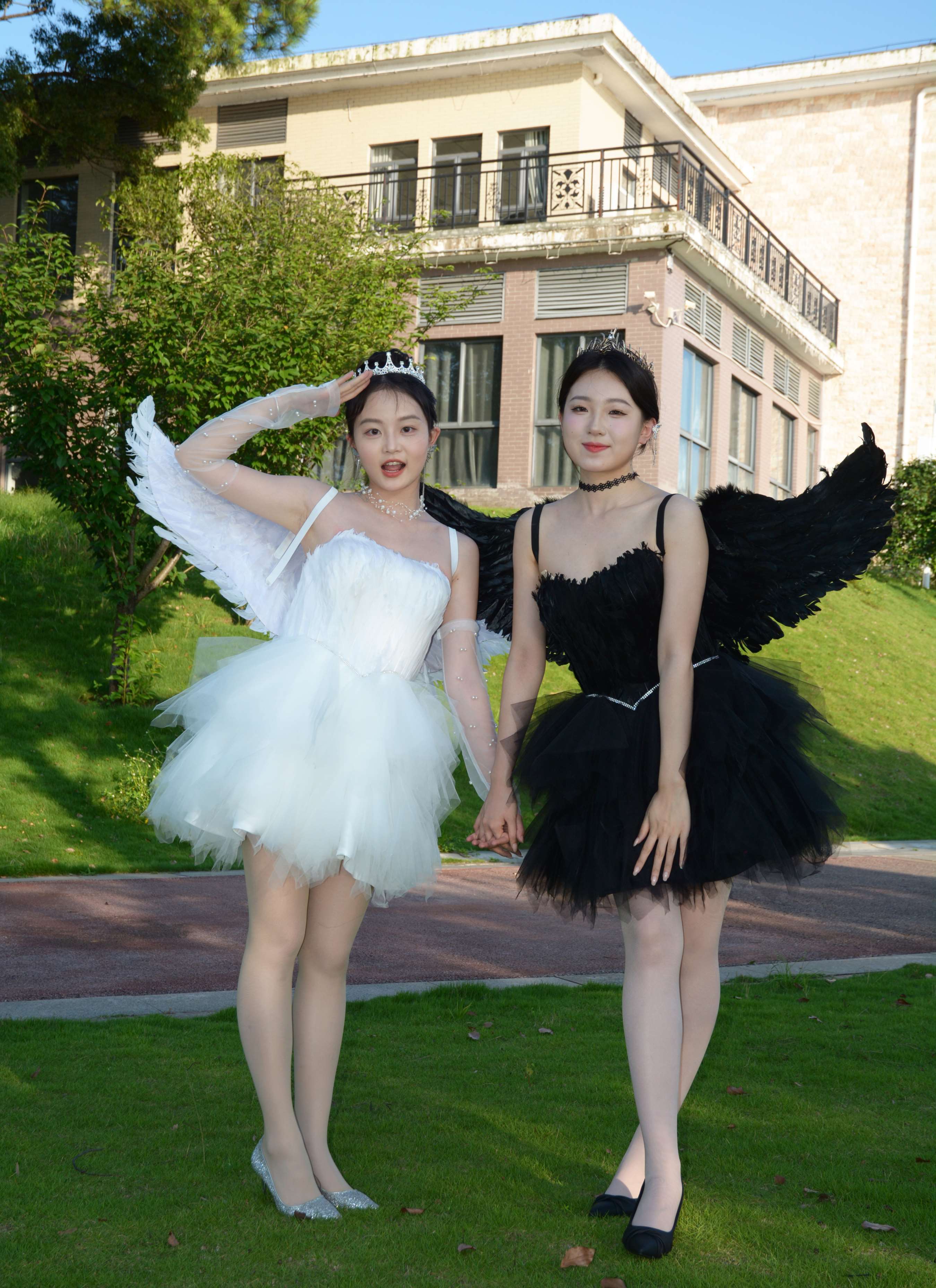 《双双、环环 黑白天使》作品图