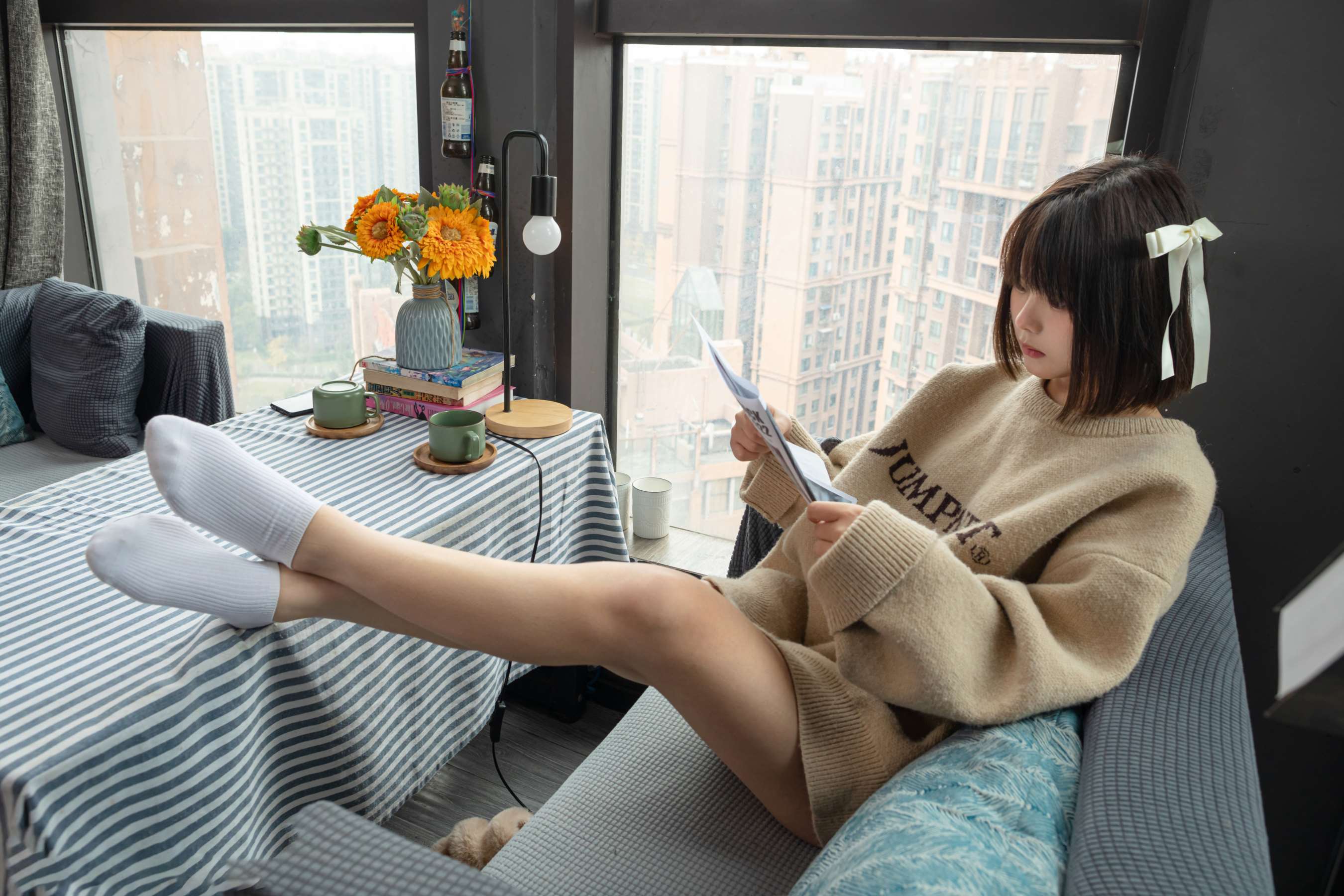 《香香棉拖鞋の脏白棉袜》作品图