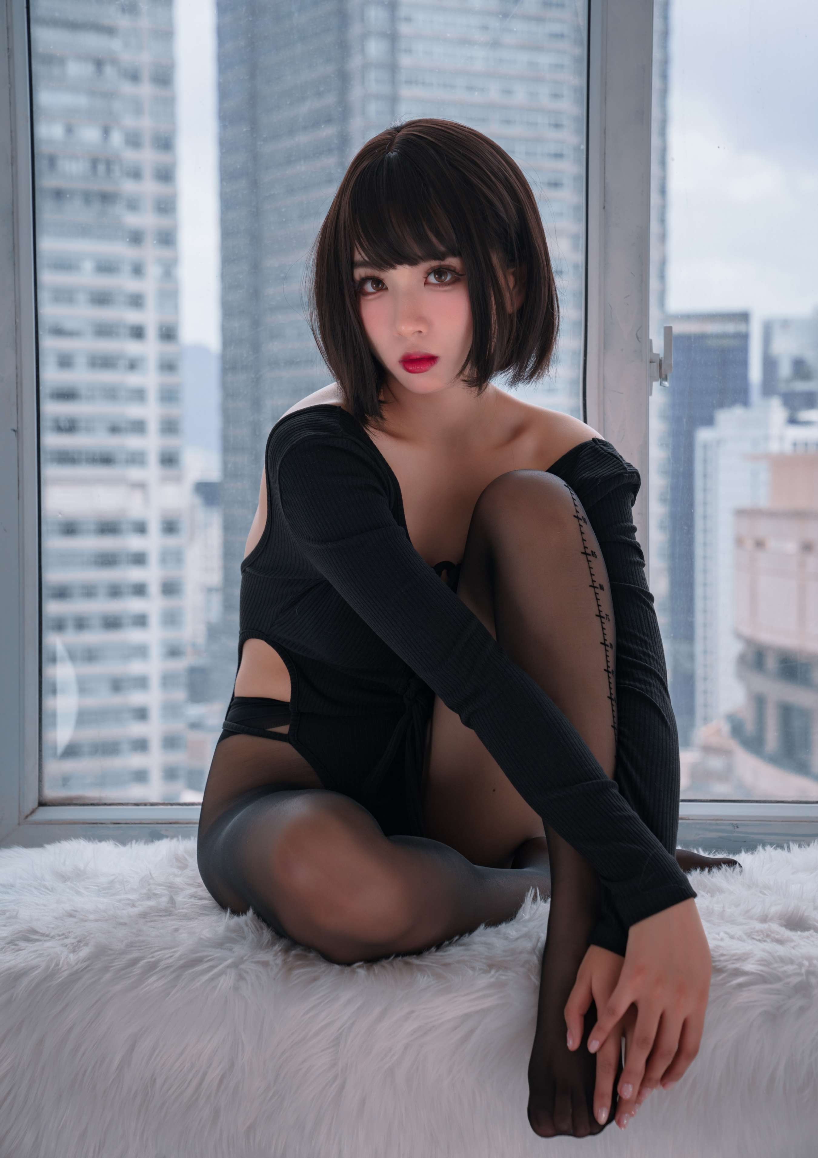 《轩萧学姐 量个腰围》作品图