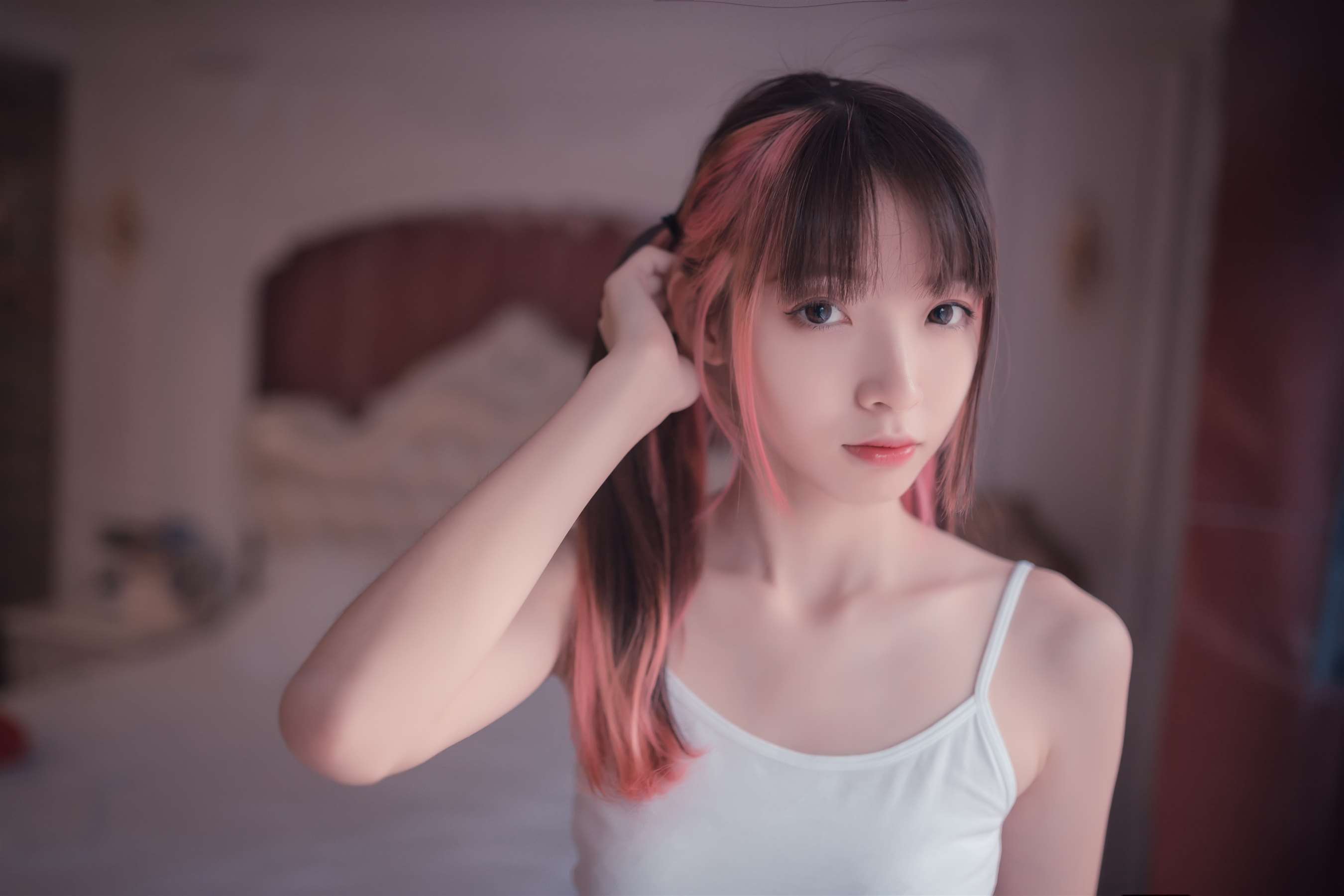 《睡衣の条纹棉袜脚》作品图