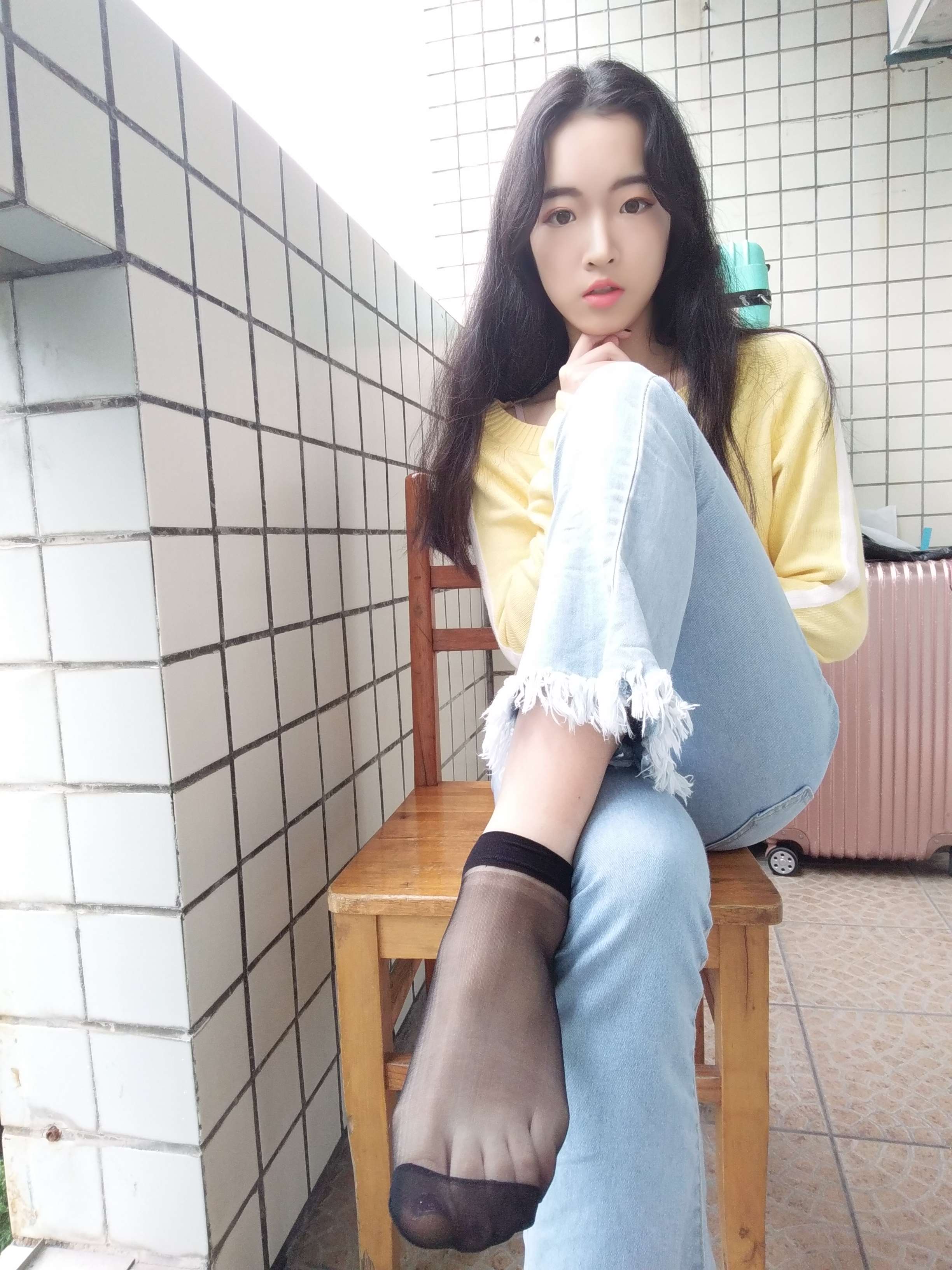 《学妹的短丝脚》作品图