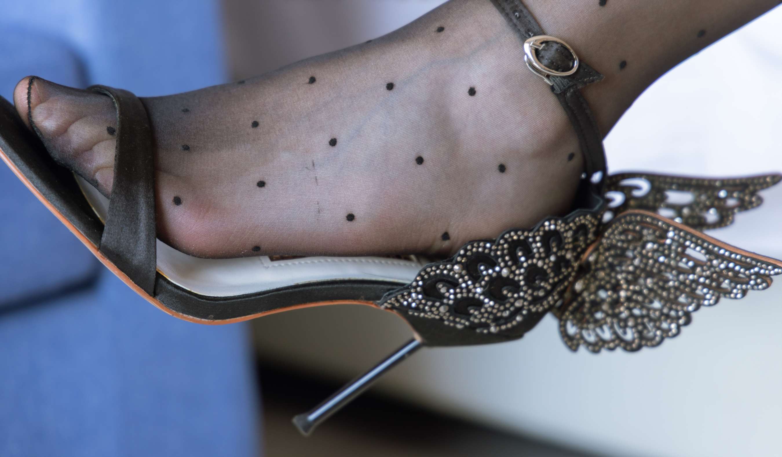 《小甜豆-高跟鞋、黑丝 脚尖透明款》作品图