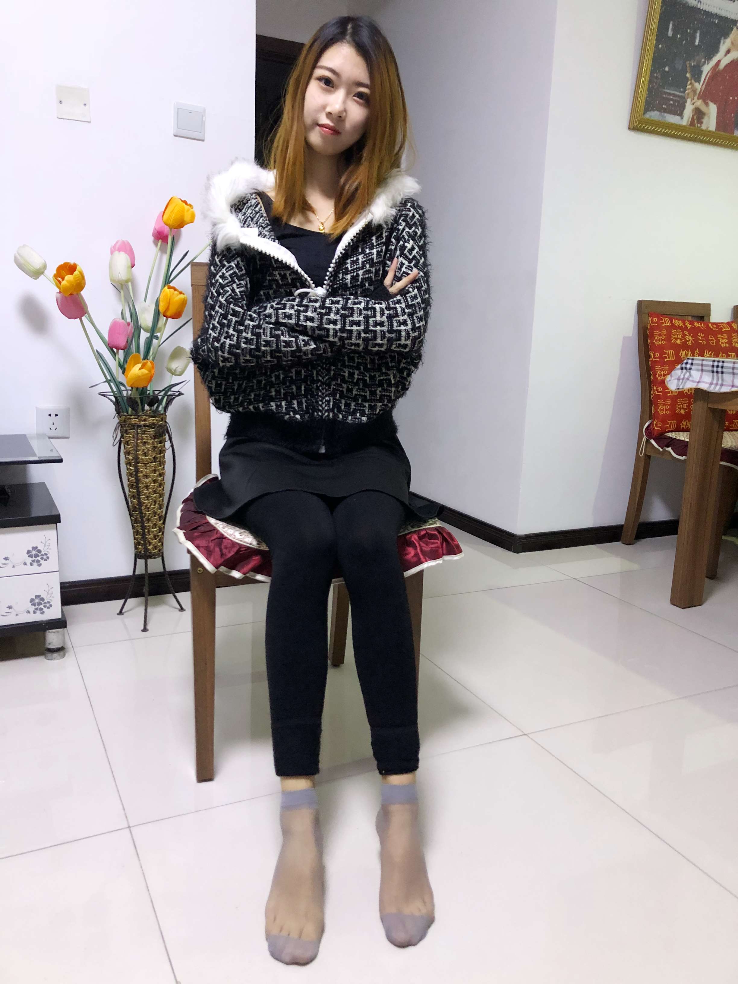 《蔡雨汐的短丝脚》作品图