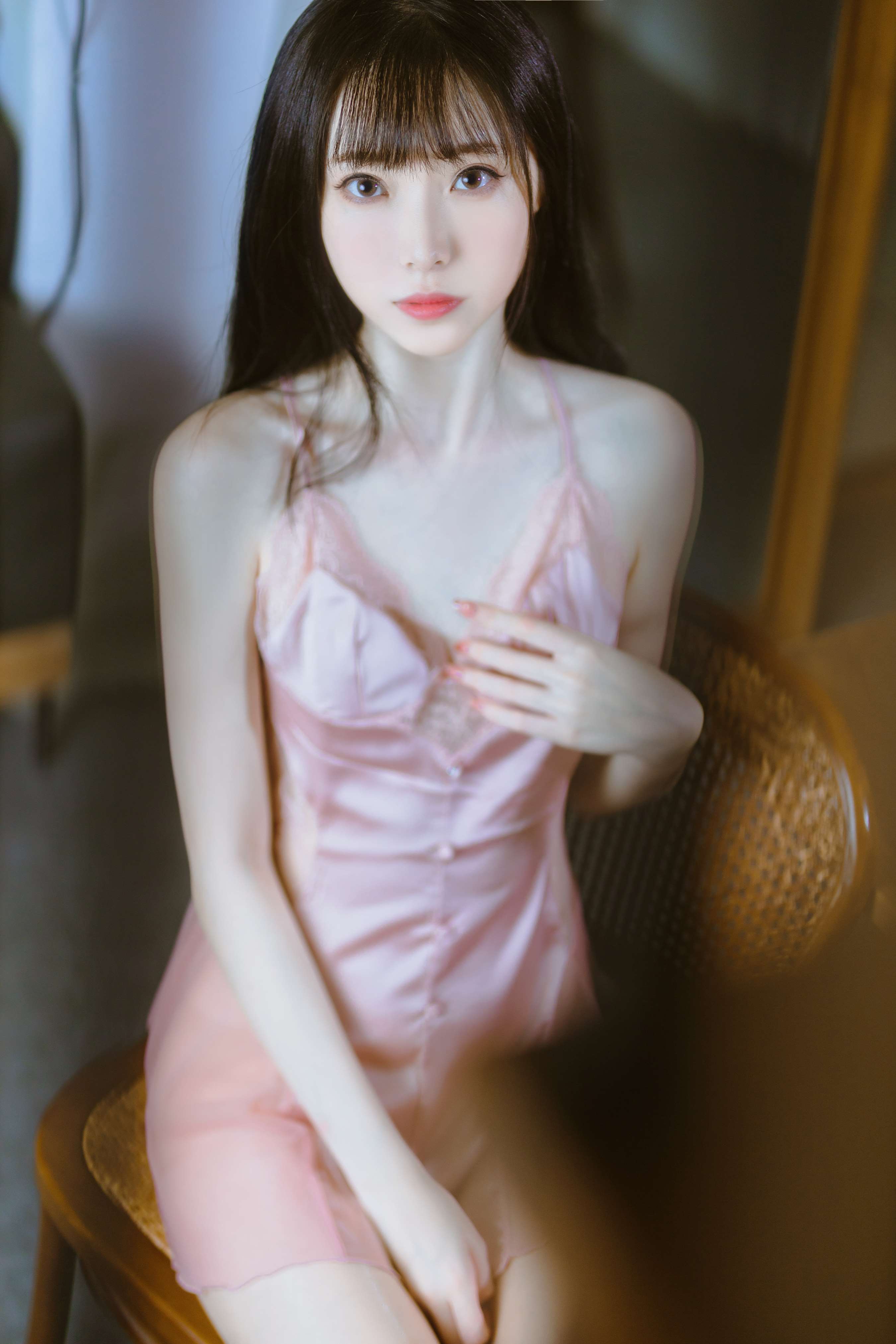 《半透粉纱 》作品图